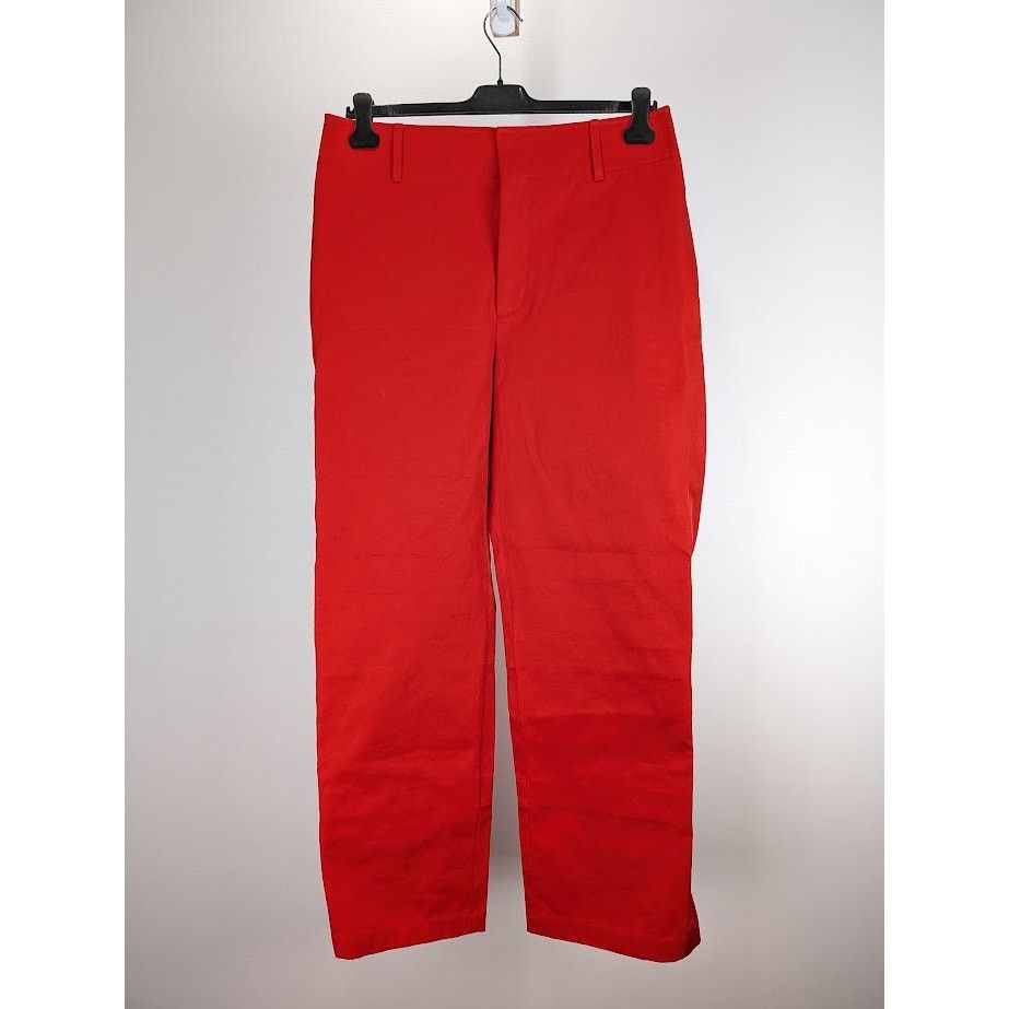 Bottega Veneta o1rshd1 Cotton Twill Sanded Trouser in Red Size US 34 / EU 50 - 2 Thumbnail