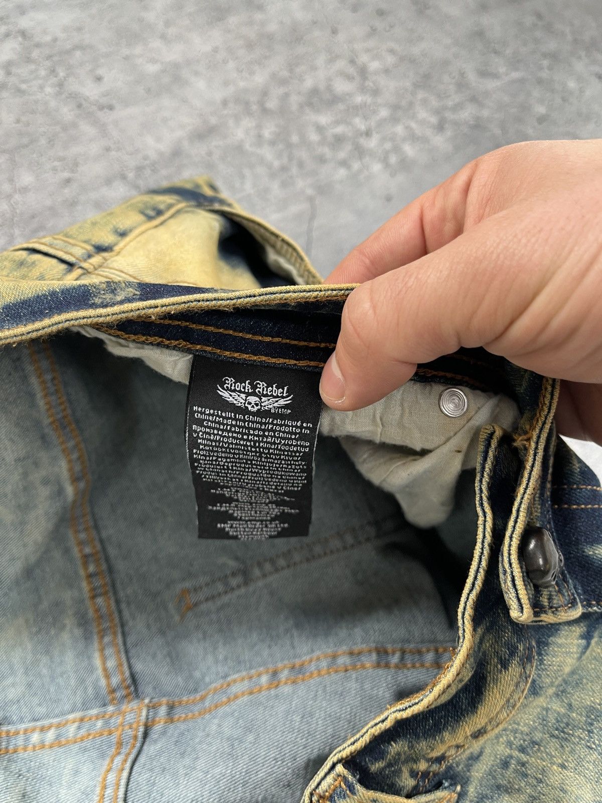 Japanese Brand Jeans Dirty Pants faded crash denim thrashed y2k distressed Size US 34 / EU 50 - 10 Thumbnail