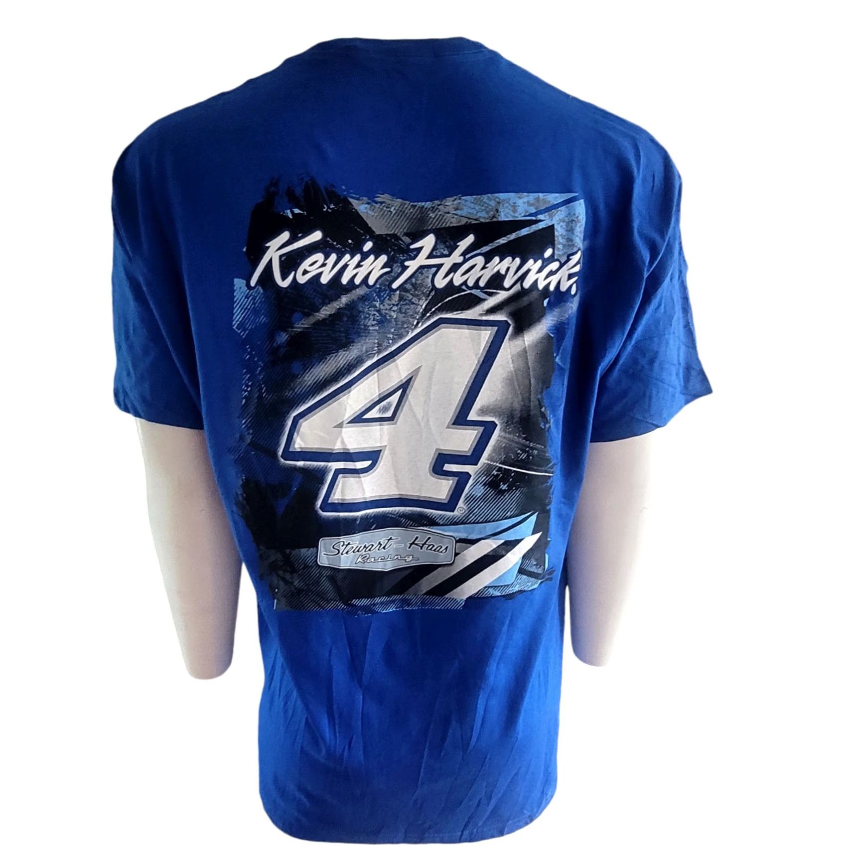 NASCAR NASCAR Kevin Harvick Busch Light T-Shirt XL Stewart-Haas Racing Vintage Blue Graphic Print NASCAR Theme Winner XL Mens Size US XL / EU 56 / 4 - 6 Thumbnail