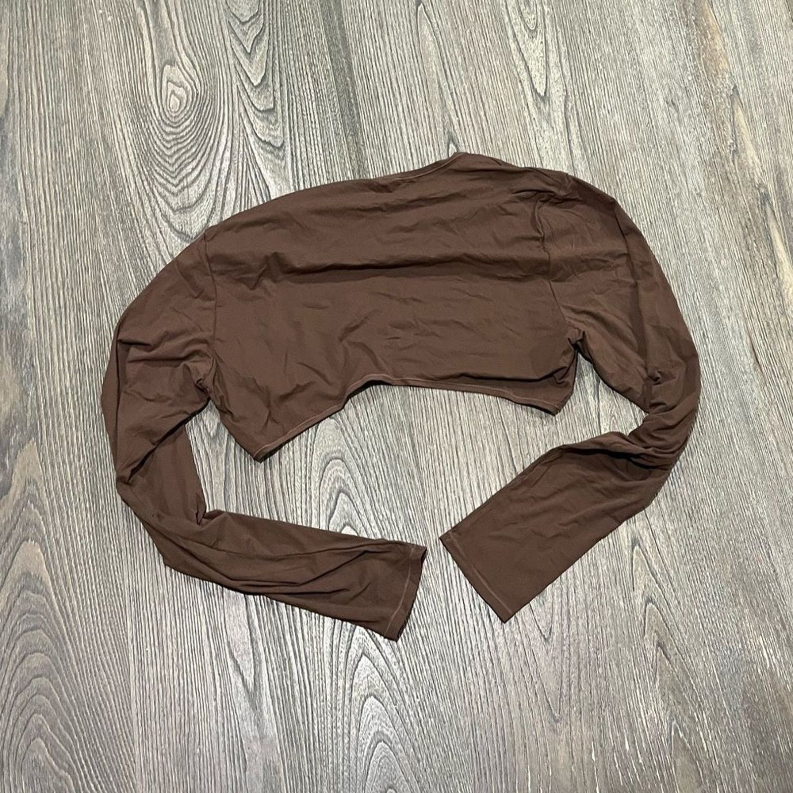 SKIMS NWT Skims Fits Everybody Shrug Bolero Top Open Cocoa 4X Size 4XL / US 24-26 - 4 Thumbnail