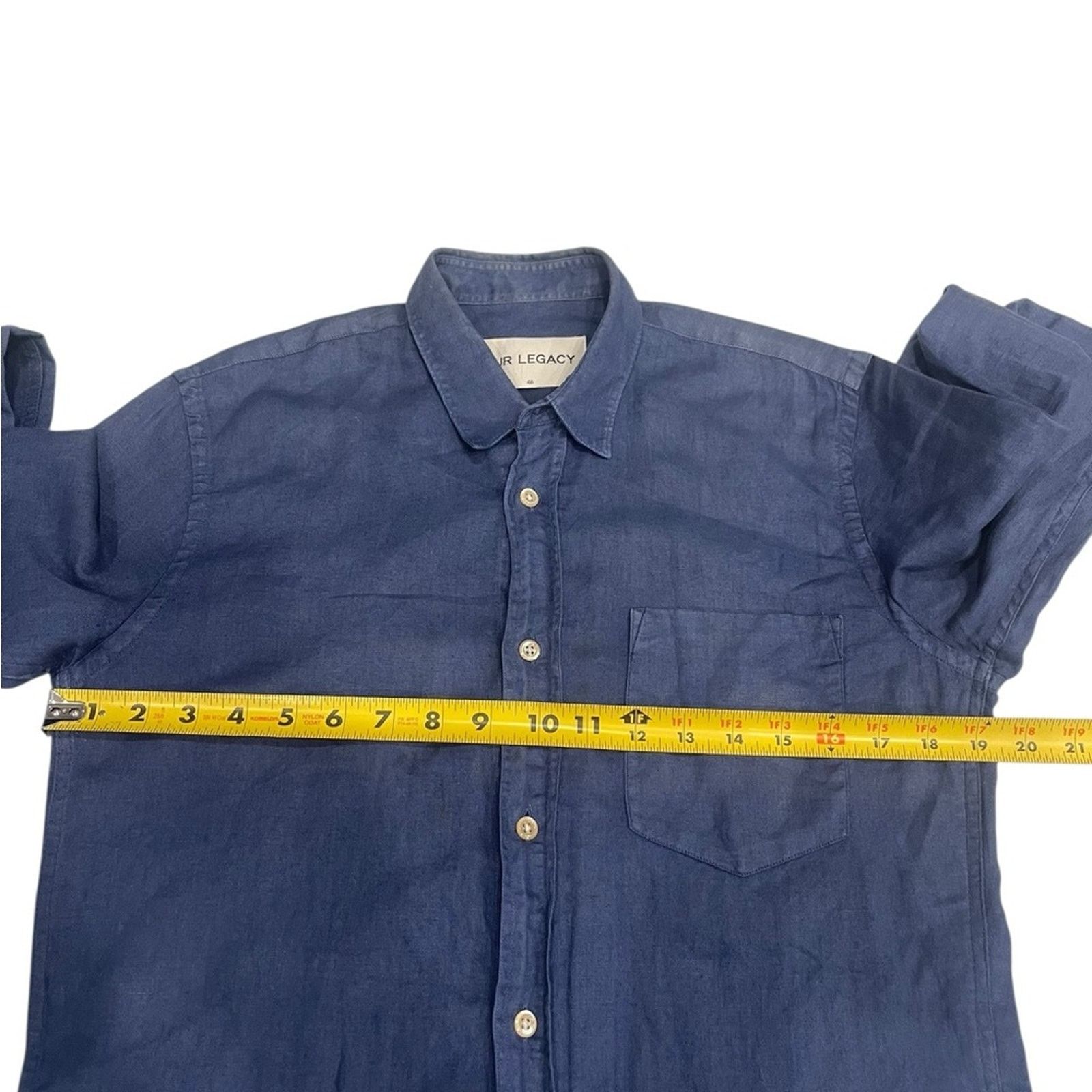 Our Legacy Our Legacy Oxford Shirt Mens Size 46 Blue Cotton Size US M / EU 48-50 / 2 - 7 Thumbnail