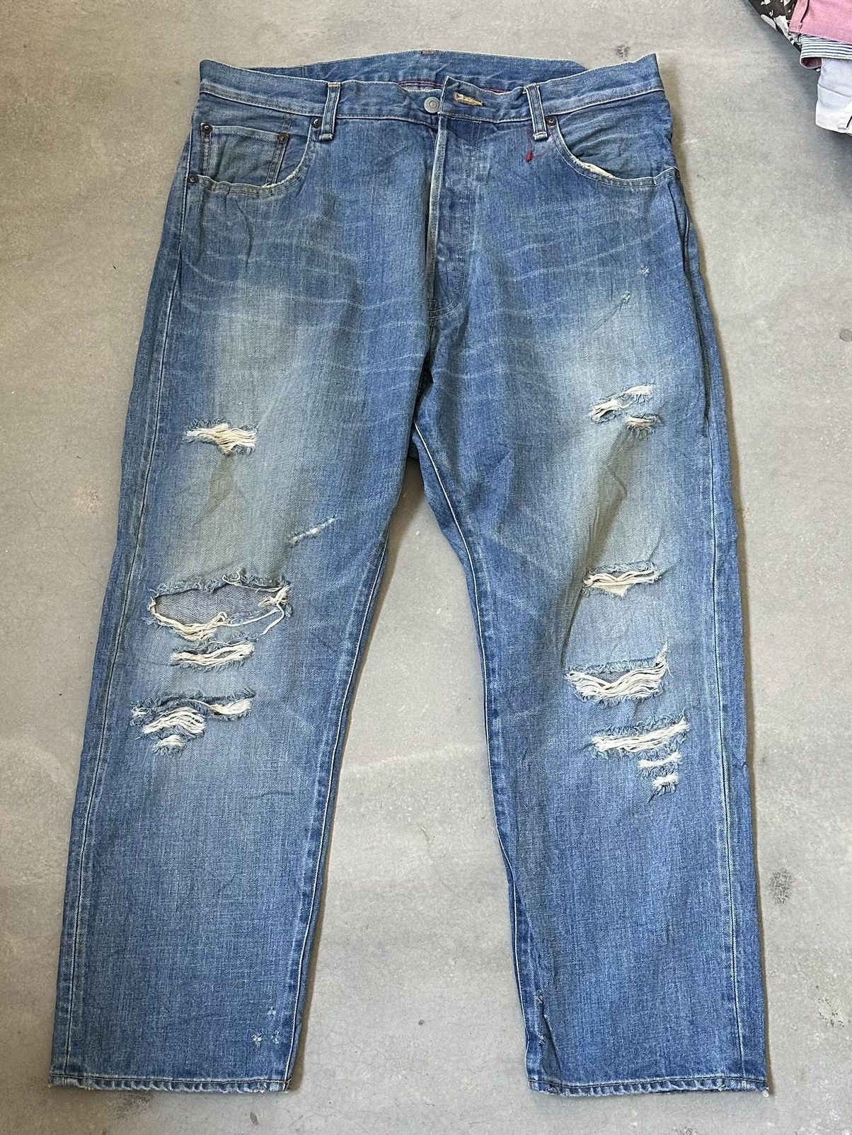 ORDINARY FITS DISTRESSED DENIM PANT