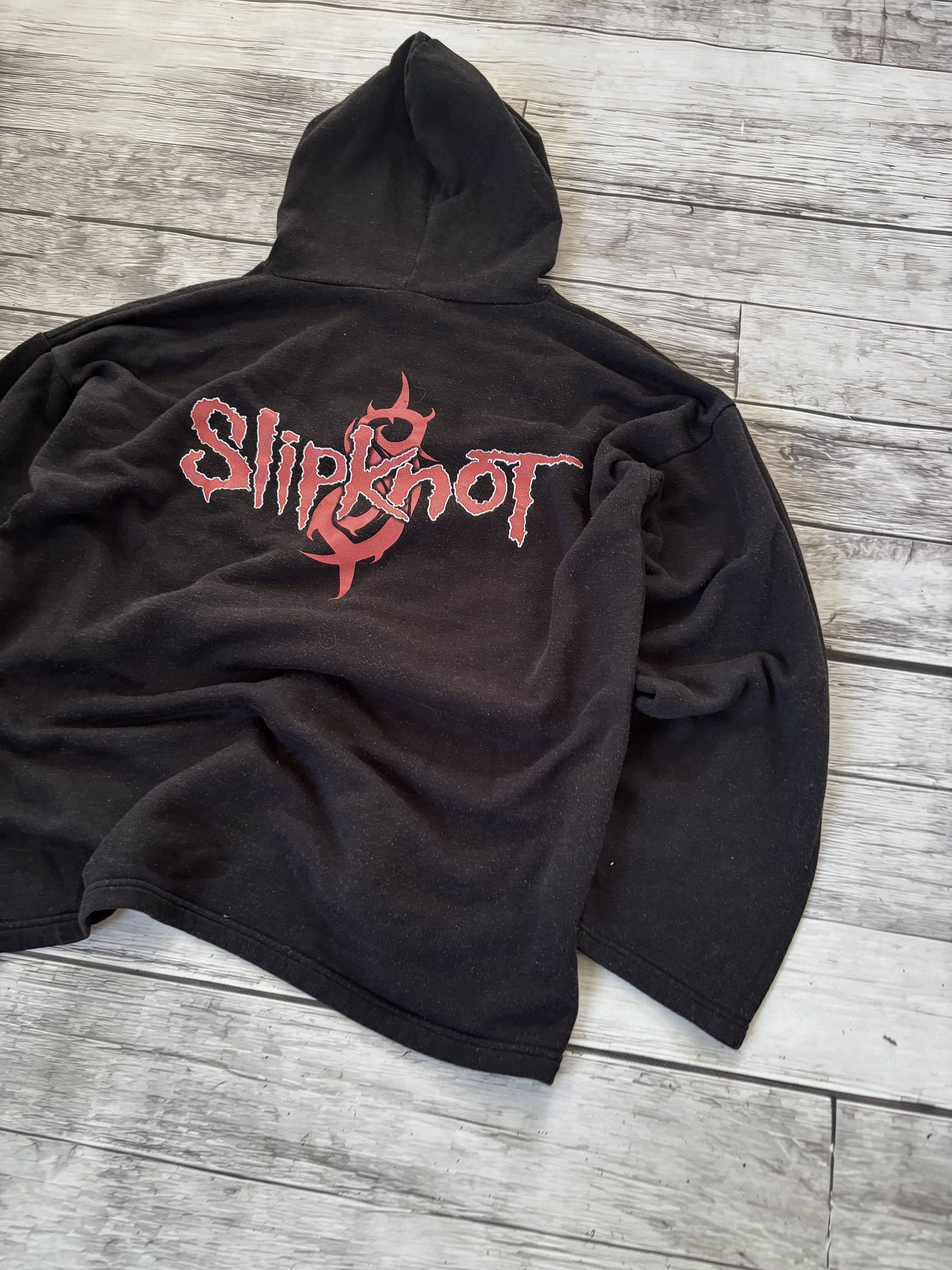 Hysteric Glamour VTG BALENCIAGA STYLE SLIPKNOT BAND TEES METAL HOODIE Size US M / EU 48-50 / 2 - 5 Thumbnail