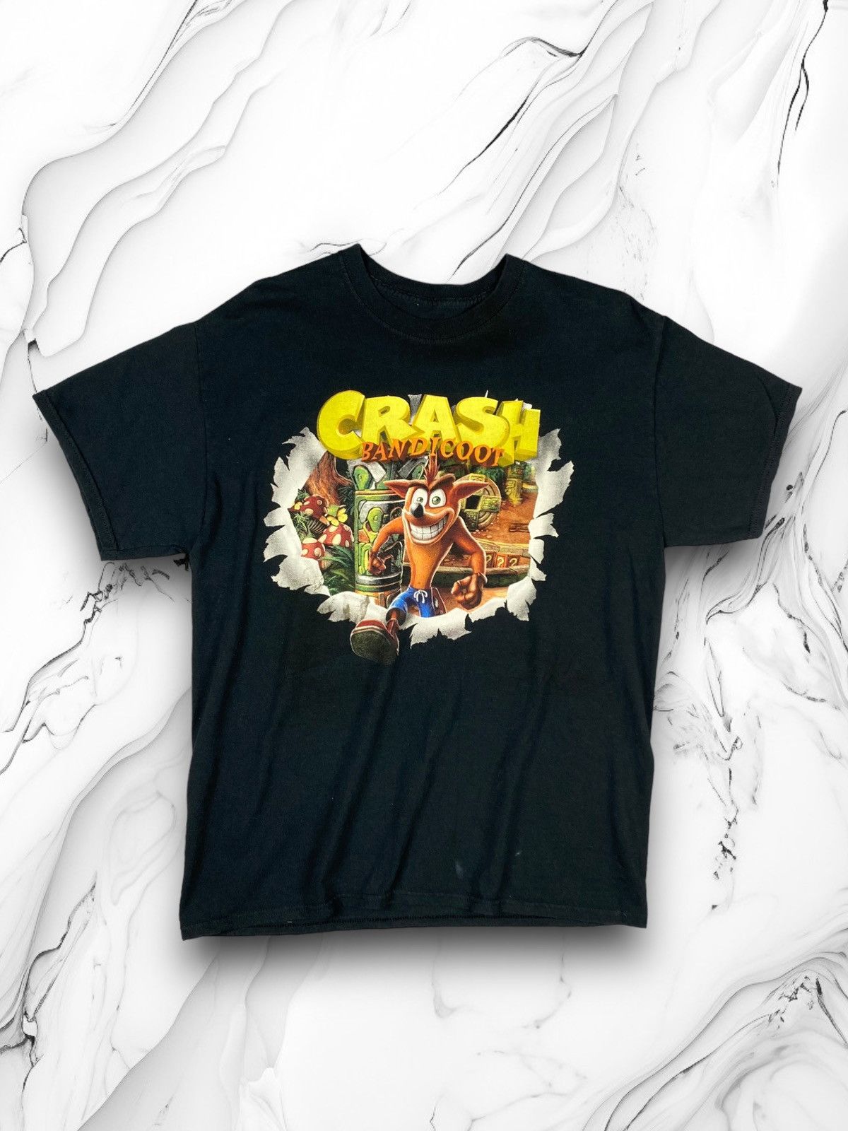 Playstation × Vintage Vintage Crash Bandicoot Video Game Tee T Shirt Size US L / EU 52-54 / 3 - 1 Thumbnail