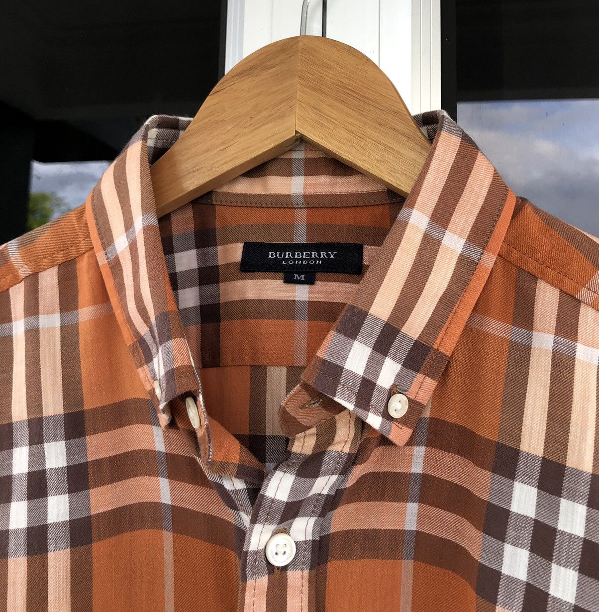 Burberry Burberry London Cotton Checked Nova Check Short Sleeve Size US M / EU 48-50 / 2 - 13 Thumbnail