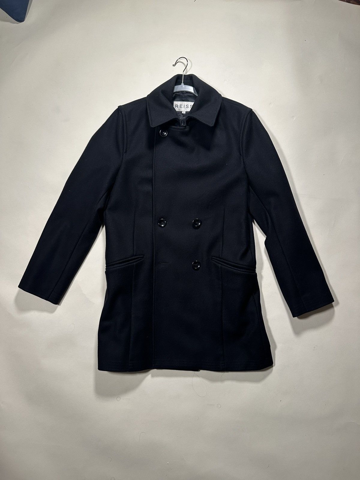 Reiss Black Peacoat Size US M / EU 48-50 / 2 - 1 Thumbnail