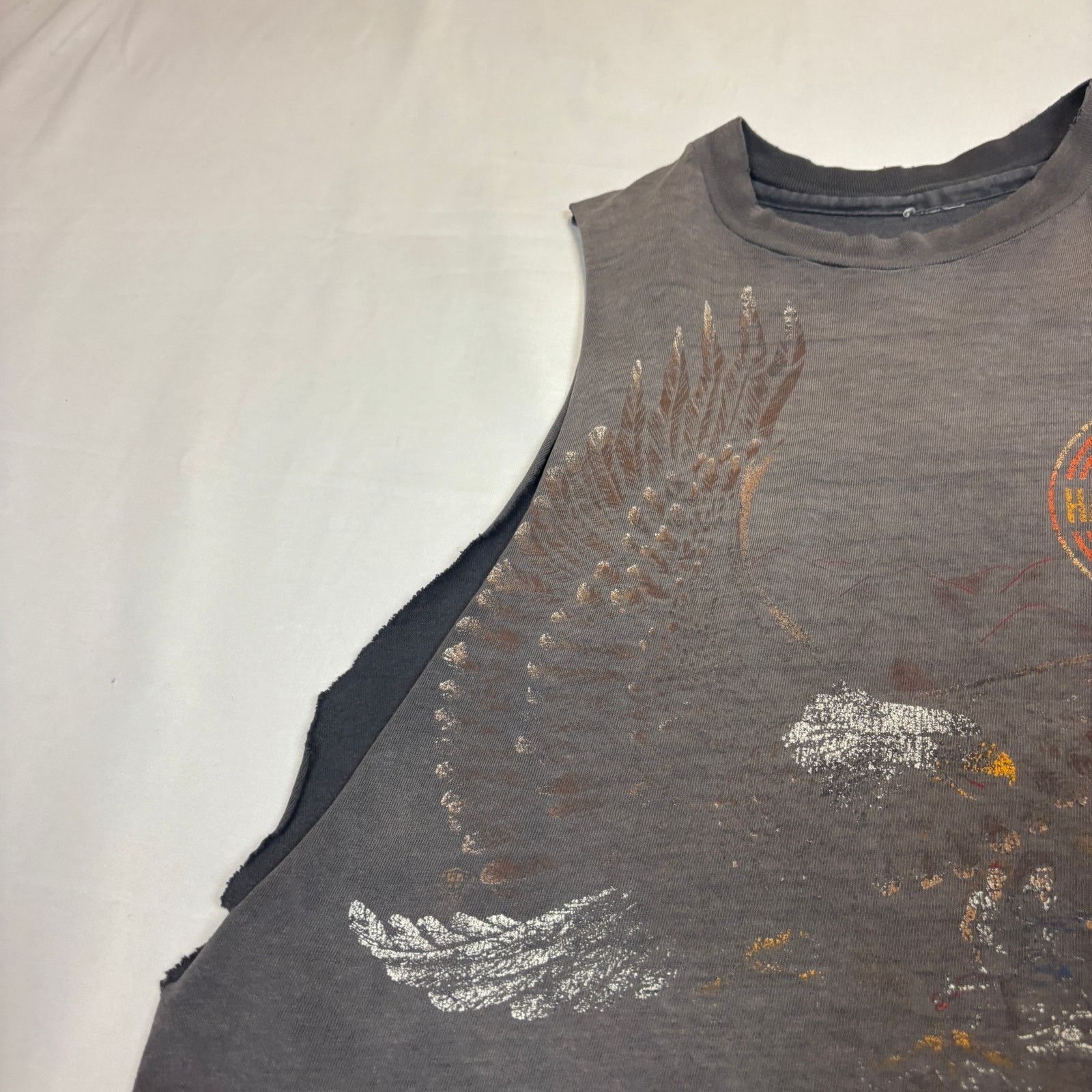 Harley Davidson Vintage 80s Harley Davidson Medium T Shirt Tank Thrashed Size US M / EU 48-50 / 2 - 10 Thumbnail