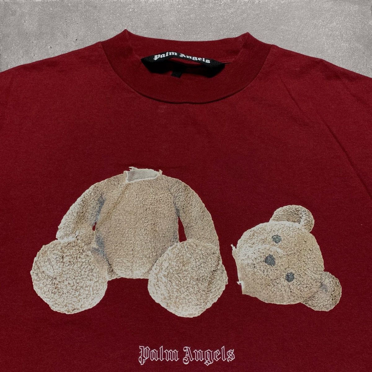 Palm Angels Palm Angels Medium Tee END Bear Rose Burgundy Red T-Shirt Size US M / EU 48-50 / 2 - 3 Thumbnail