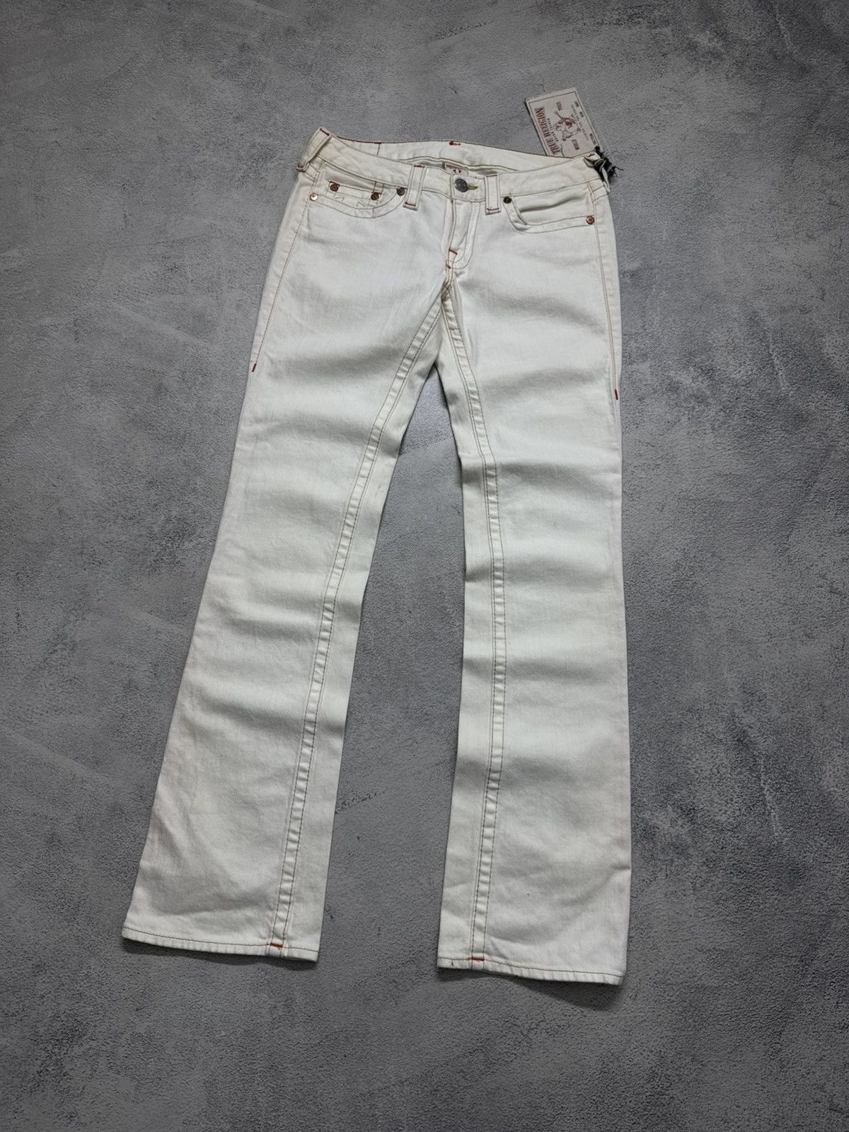 True Religion Vintage True Religion USA White Jeans 90’s Size 29" - 13 Thumbnail