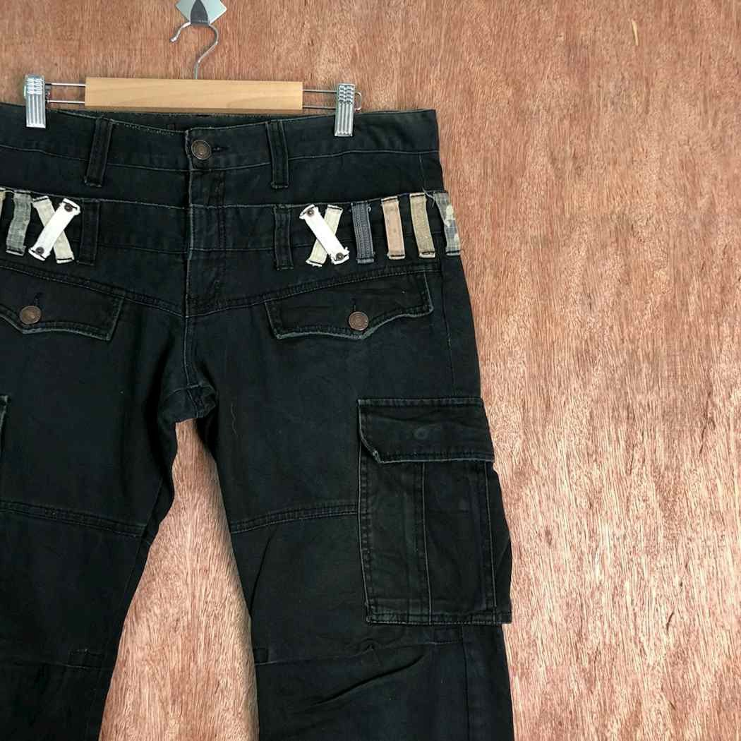 Japanese Brand Dominate Handcrafted Double Waist Cargo Pants #c286DLAL Size US 34 / EU 50 - 3 Thumbnail