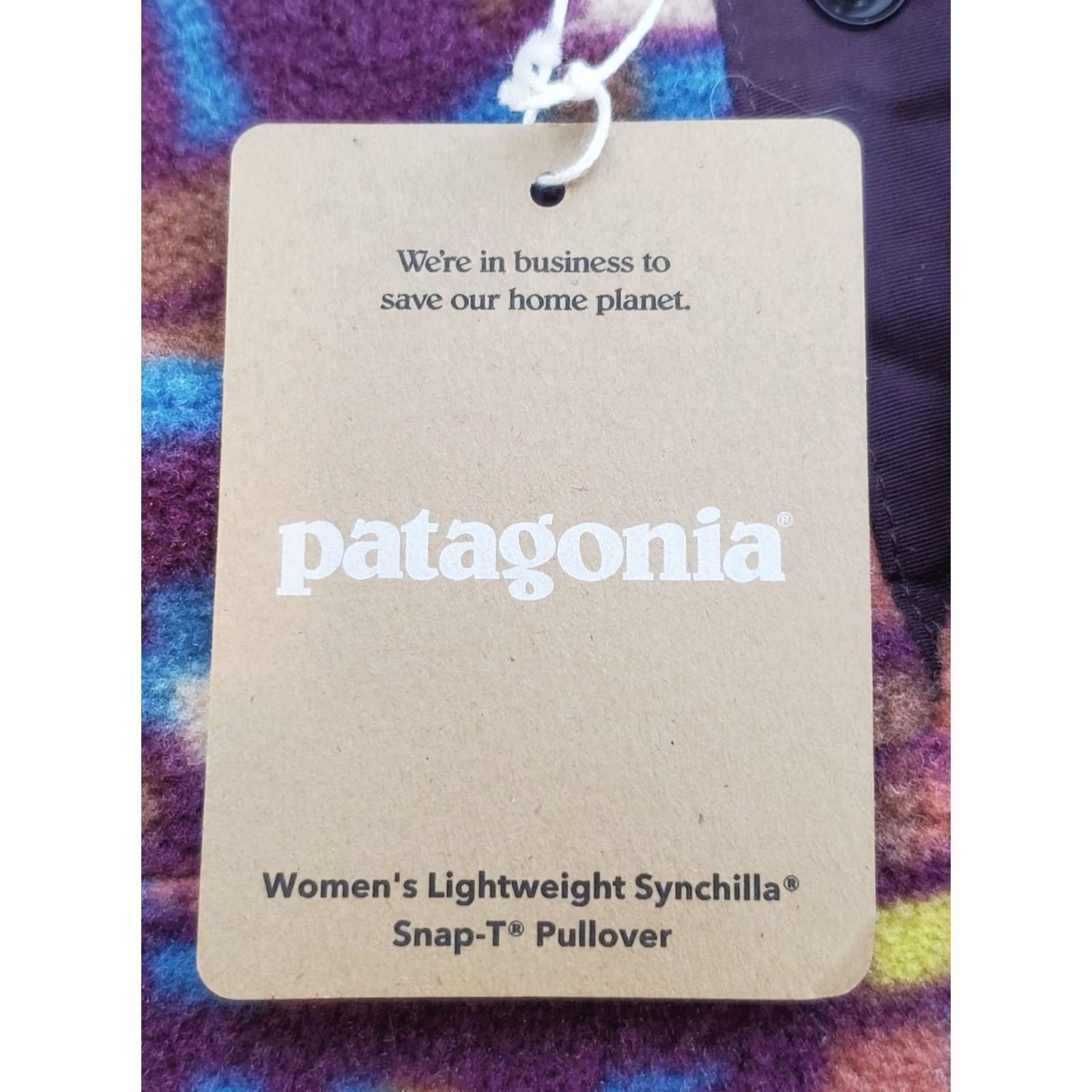 Patagonia Patagonia Pullover Fleece Geometric Night Plum Womens S 1/4 Snap-T Patchwork Synchilla Fitz Roy Logo 90s Outdoor Size S / US 4 / IT 40 - 4 Thumbnail