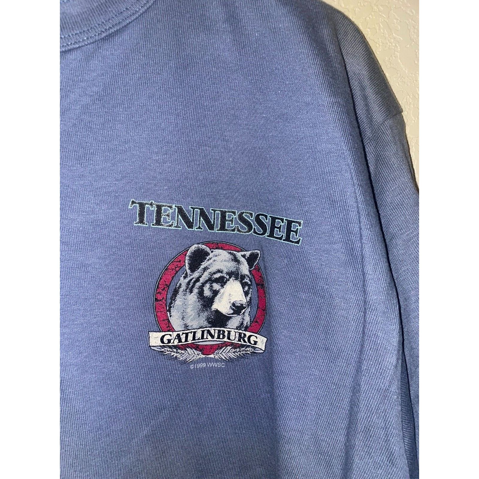 Jerzees Vintage Bear Shirt Animal Country Tennessee VTG 90s Large Size US L / EU 52-54 / 3 - 3 Thumbnail