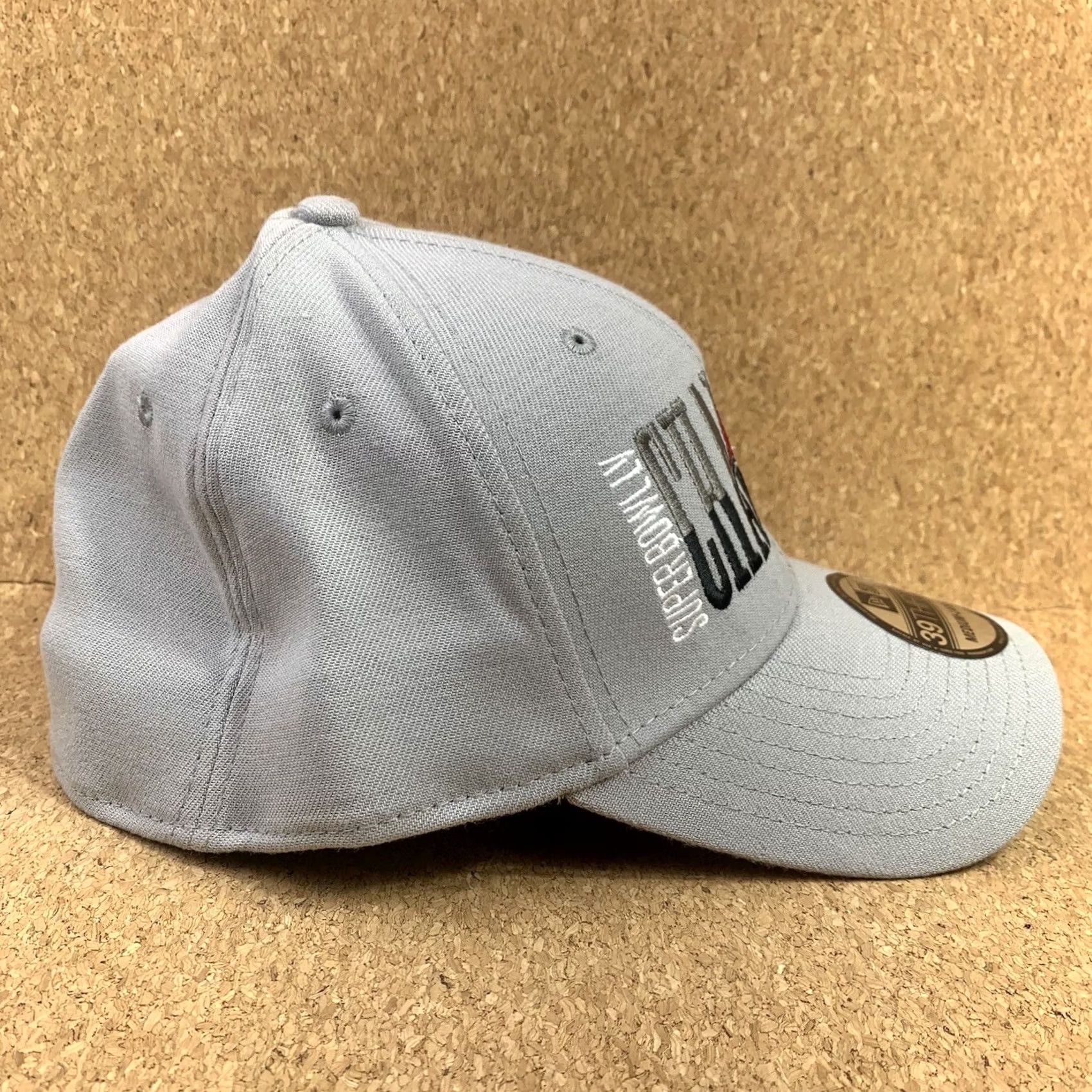 New Era Tampa Bay Buccaneers Cap Hat Flex Super Bowl LV Champions Conquer New Era Hat Mens M/L Gray Size ONE SIZE - 4 Thumbnail