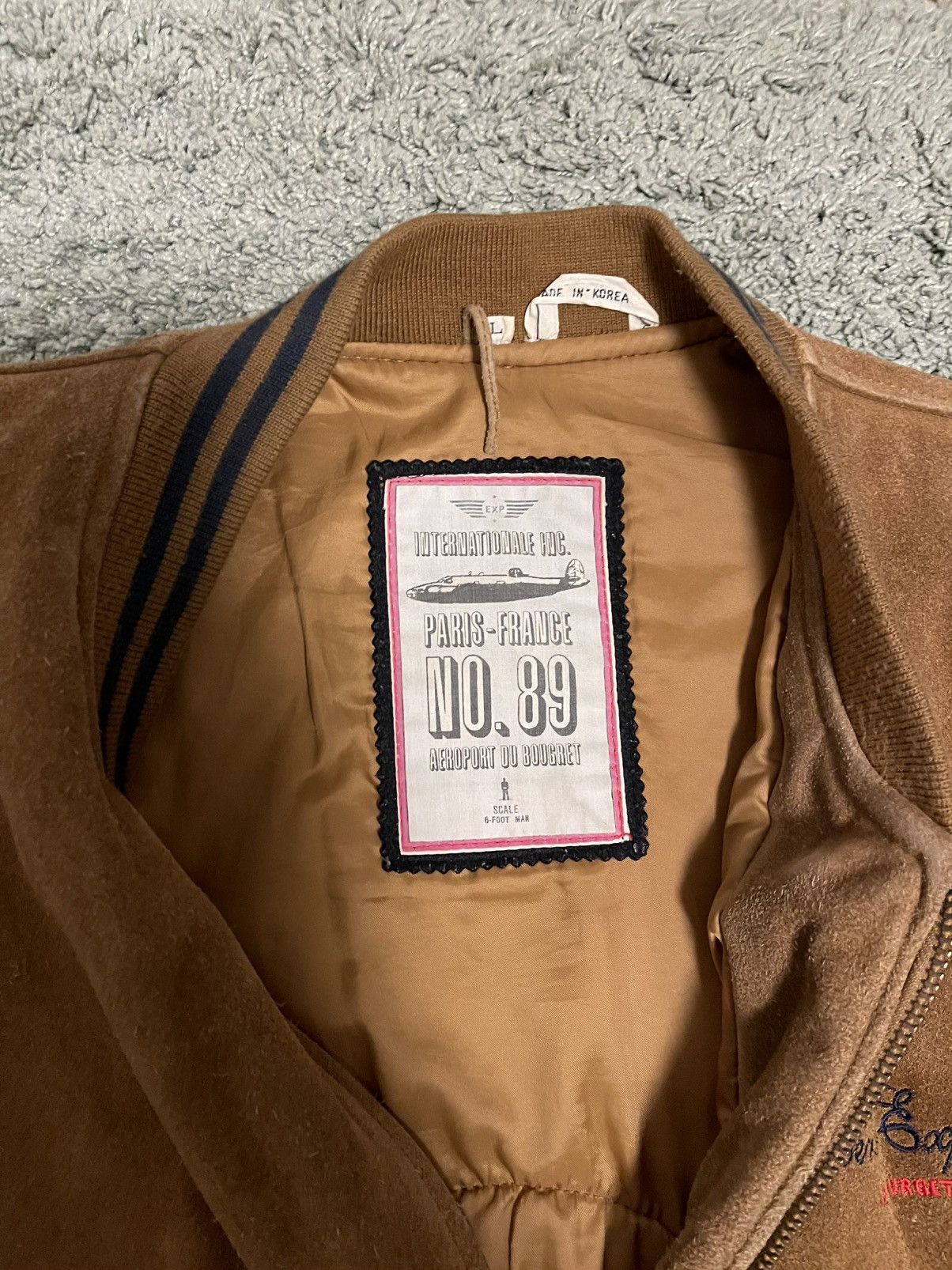 Other Vintage Aero-France/Leather Bomber Jacket/Size L Size US L / EU 52-54 / 3 - 3 Thumbnail
