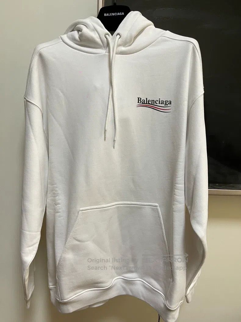 Balenciaga Balenciaga Classic Coke Logo Hooded Sweatshirt Size US S / EU 44-46 / 1 - 1 Thumbnail