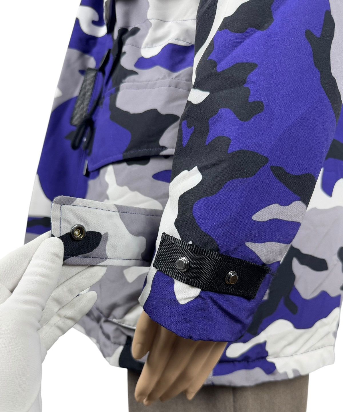 Designer Bosideng Camouflage Extreme Cold Down Parka Fur Trim Hooded Size S / US 4 / IT 40 - 16 Thumbnail