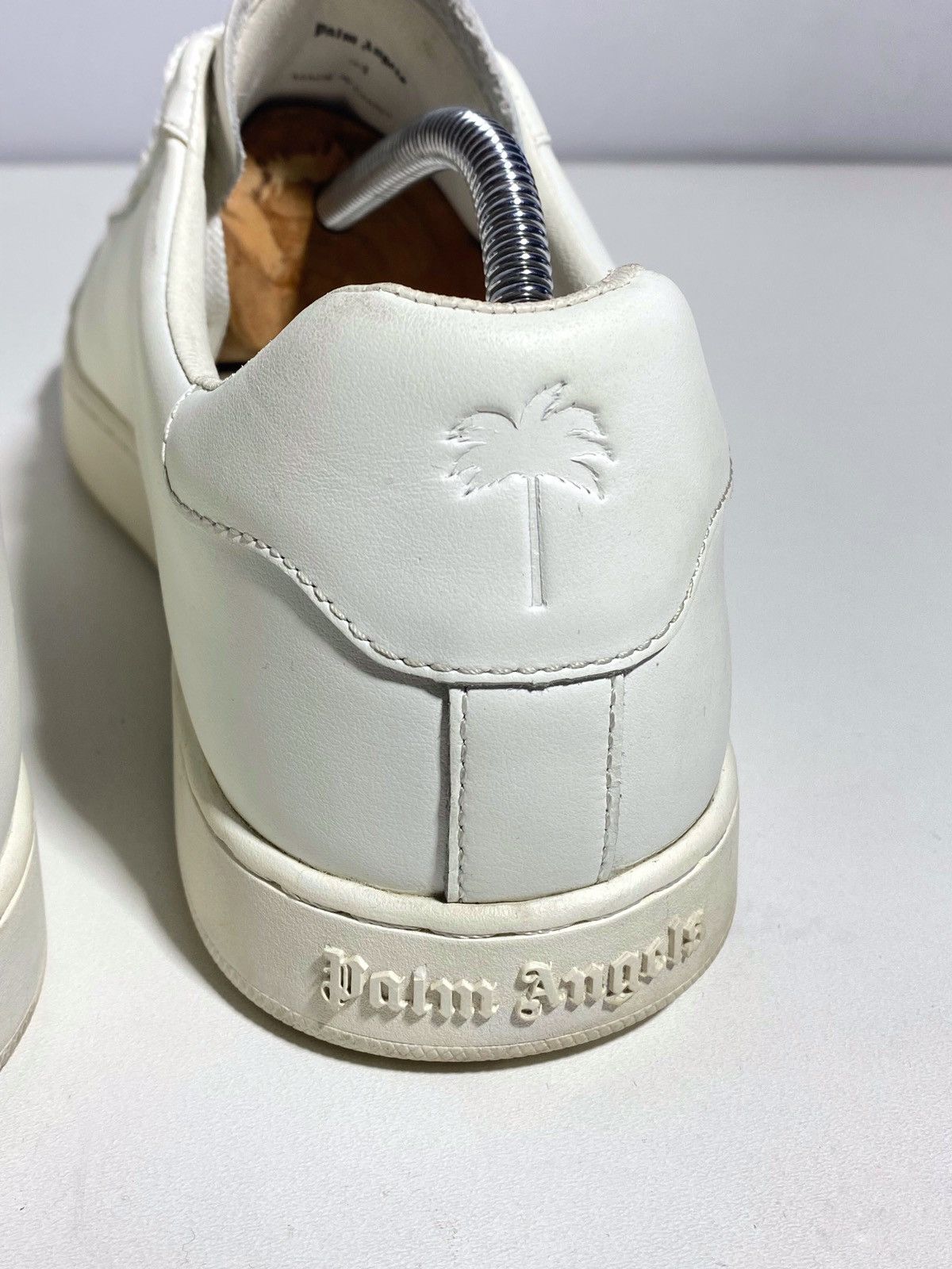 Palm Angels Palm Angels Teddy Bear Logo White Leather Sneakers Size US 10 / EU 43 - 14 Thumbnail