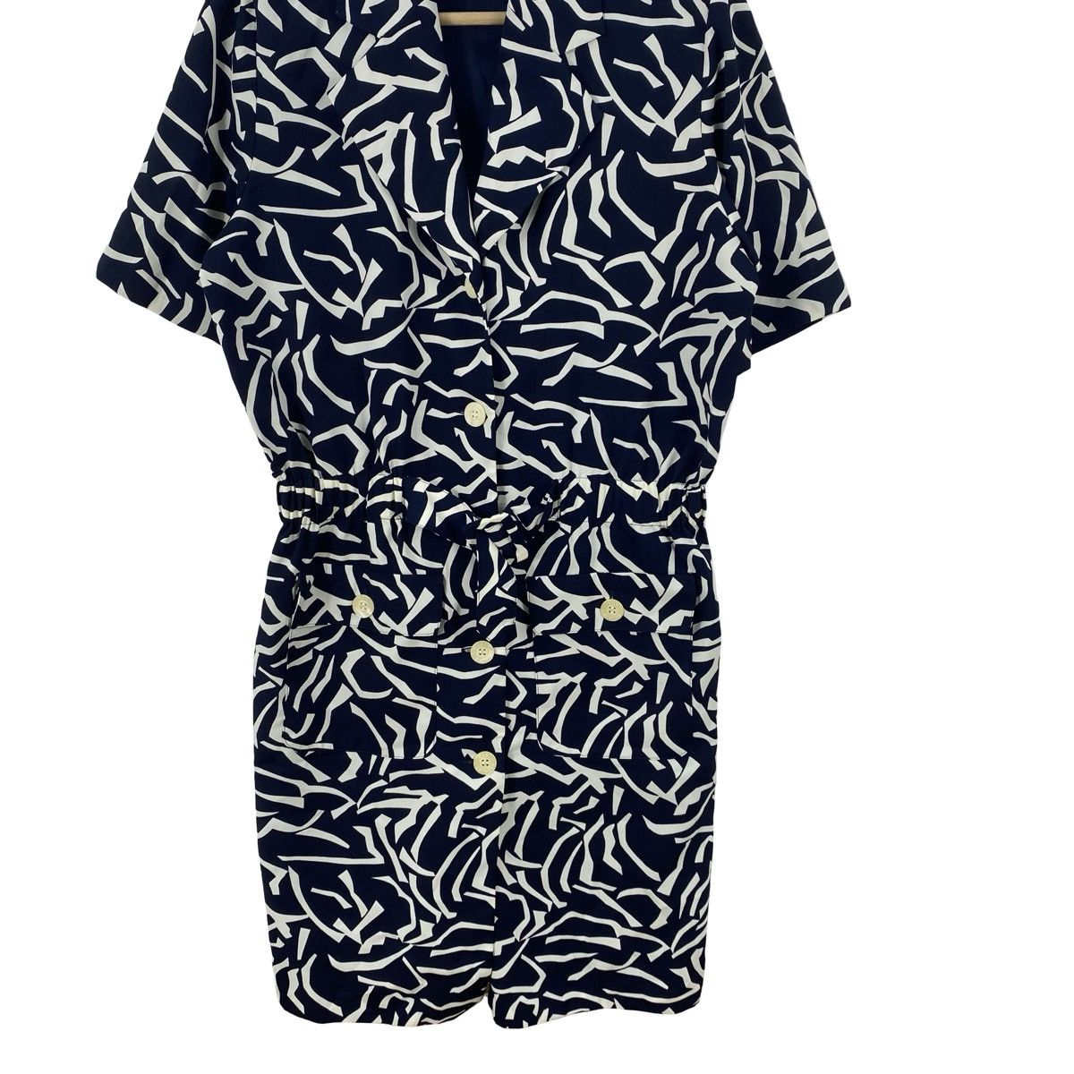 Vintage Vintage GUY LAROCHE Paris Abstract Print Shirt Dress Size M / US 6-8 / IT 42-44 - 5 Thumbnail