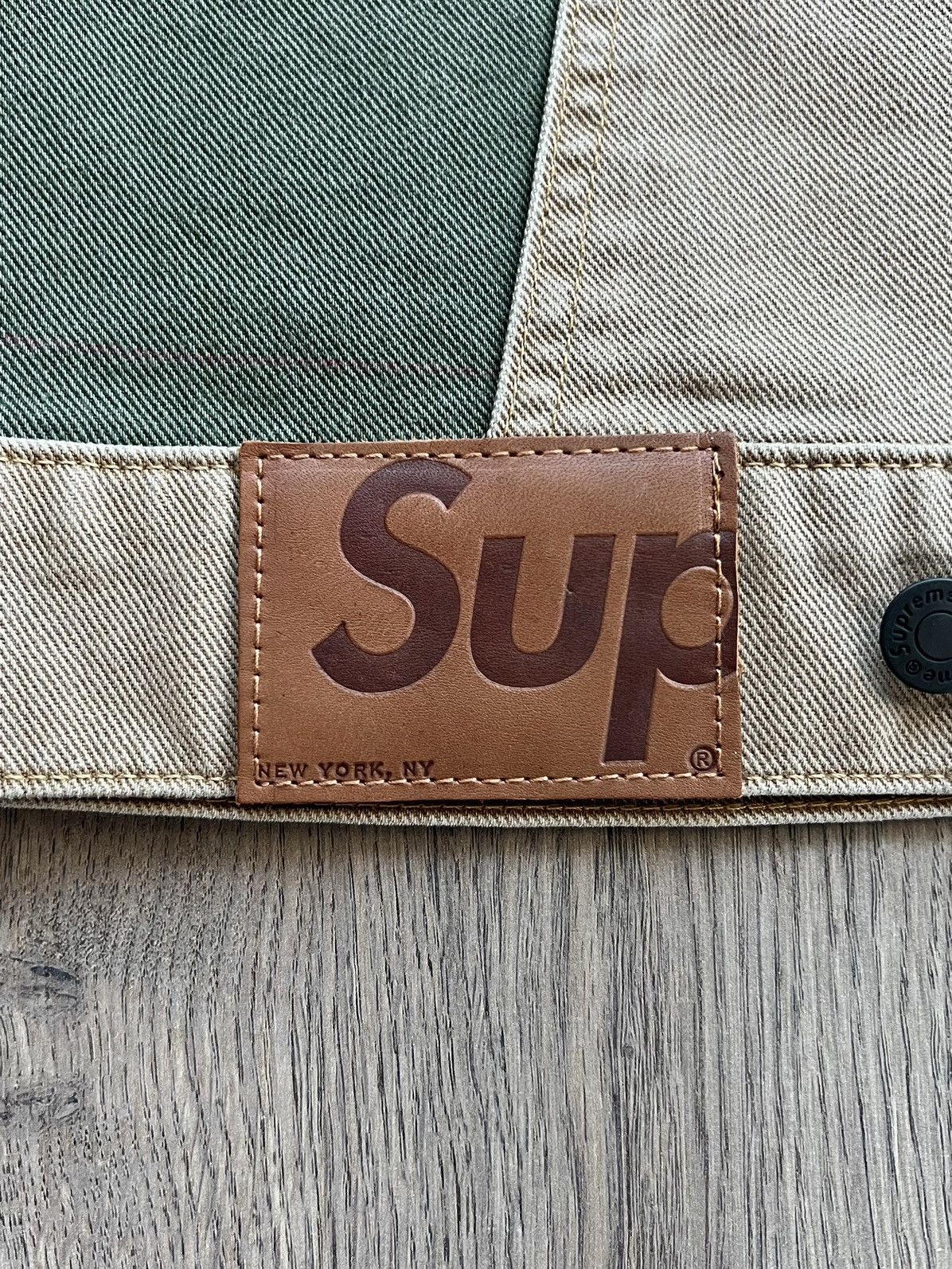 Supreme Supreme 2-Tone Paneled Denim Jacket "Brown" Medium Size US M / EU 48-50 / 2 - 11 Thumbnail