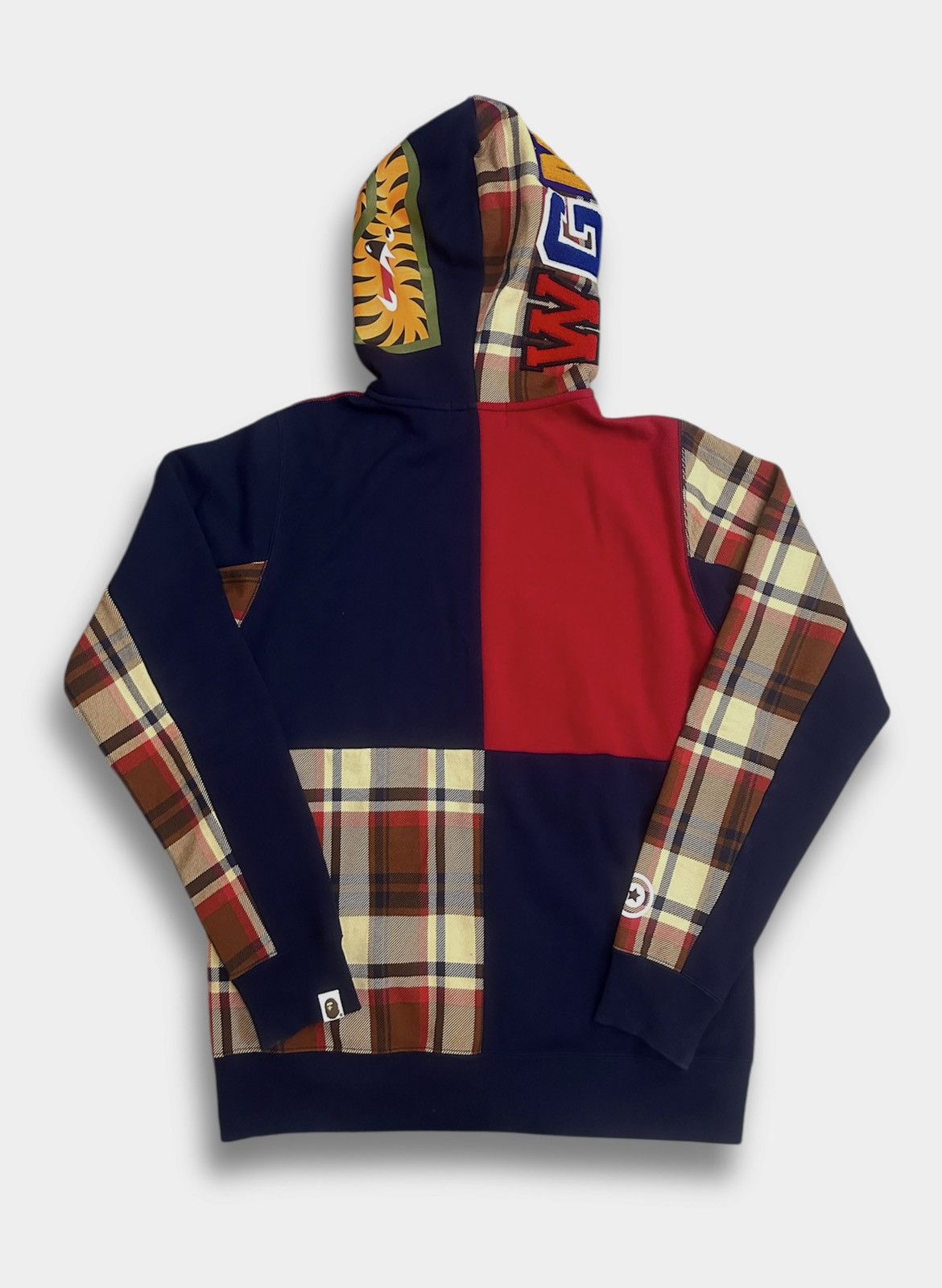 Bape A Bathing Ape Check Shark Relaxed Full Zip Hoodie Size M / US 6-8 / IT 42-44 - 13 Thumbnail