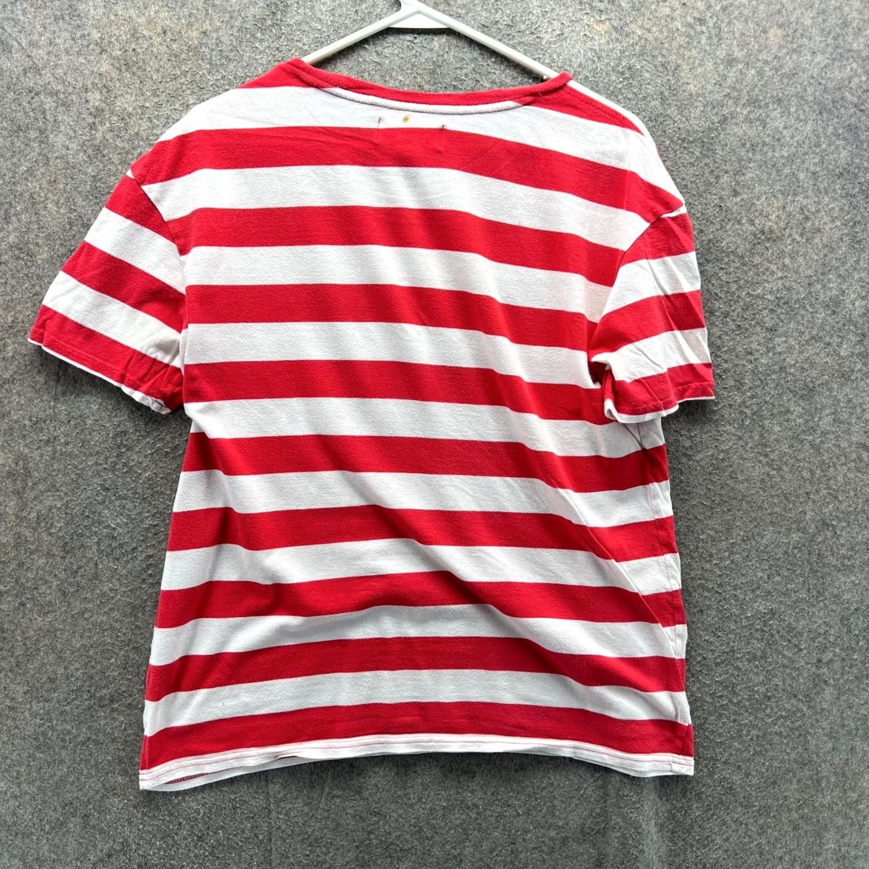 Pacsun Budweiser PacSun Shirt Women Small White Striped Crewneck Embroidered Logo T-Shirt Short Sleeve Casual Vintage: No Size S / US 4 / IT 40 - 2 Thumbnail