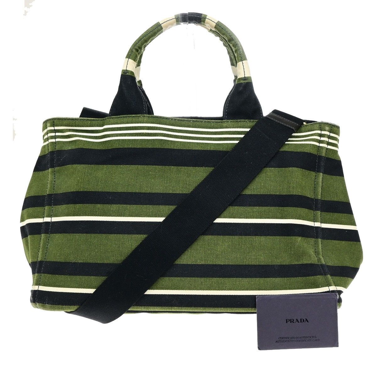 Prada Prada Canapa Righe Canvas Size ONE SIZE - 1 Thumbnail