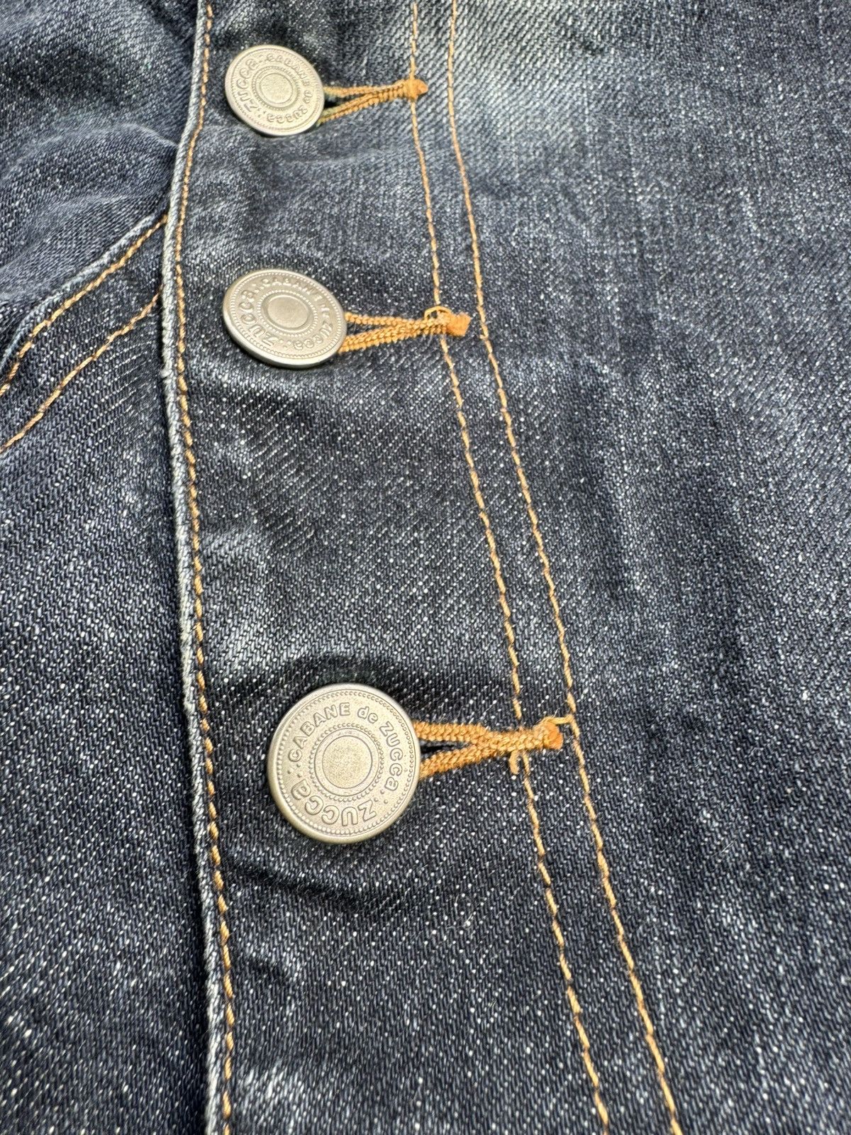 CABANE de ZUCCa Asymmetrical 11 button denim Size US 33 - 5 Thumbnail