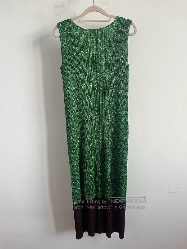 Issey Miyake Issey Miyake Green Dress Size XXL / US 16-18 / IT 52-54 - 2 Thumbnail