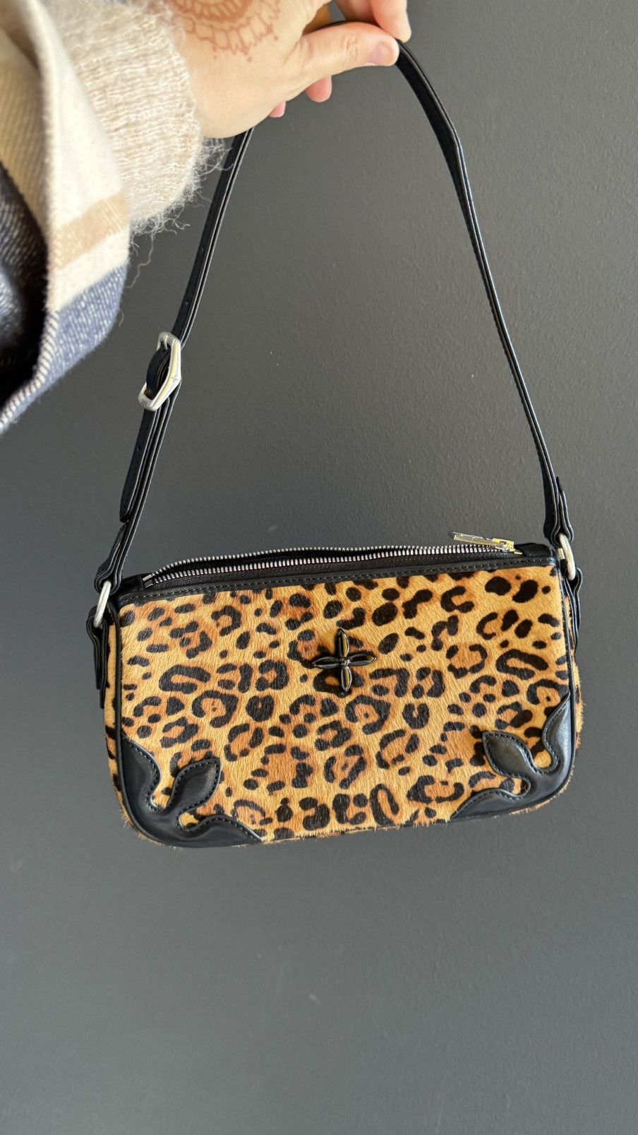 SMFK SMFK COMPASS BADGE CROSS LEOPARD BAG Size ONE SIZE - 4 Thumbnail