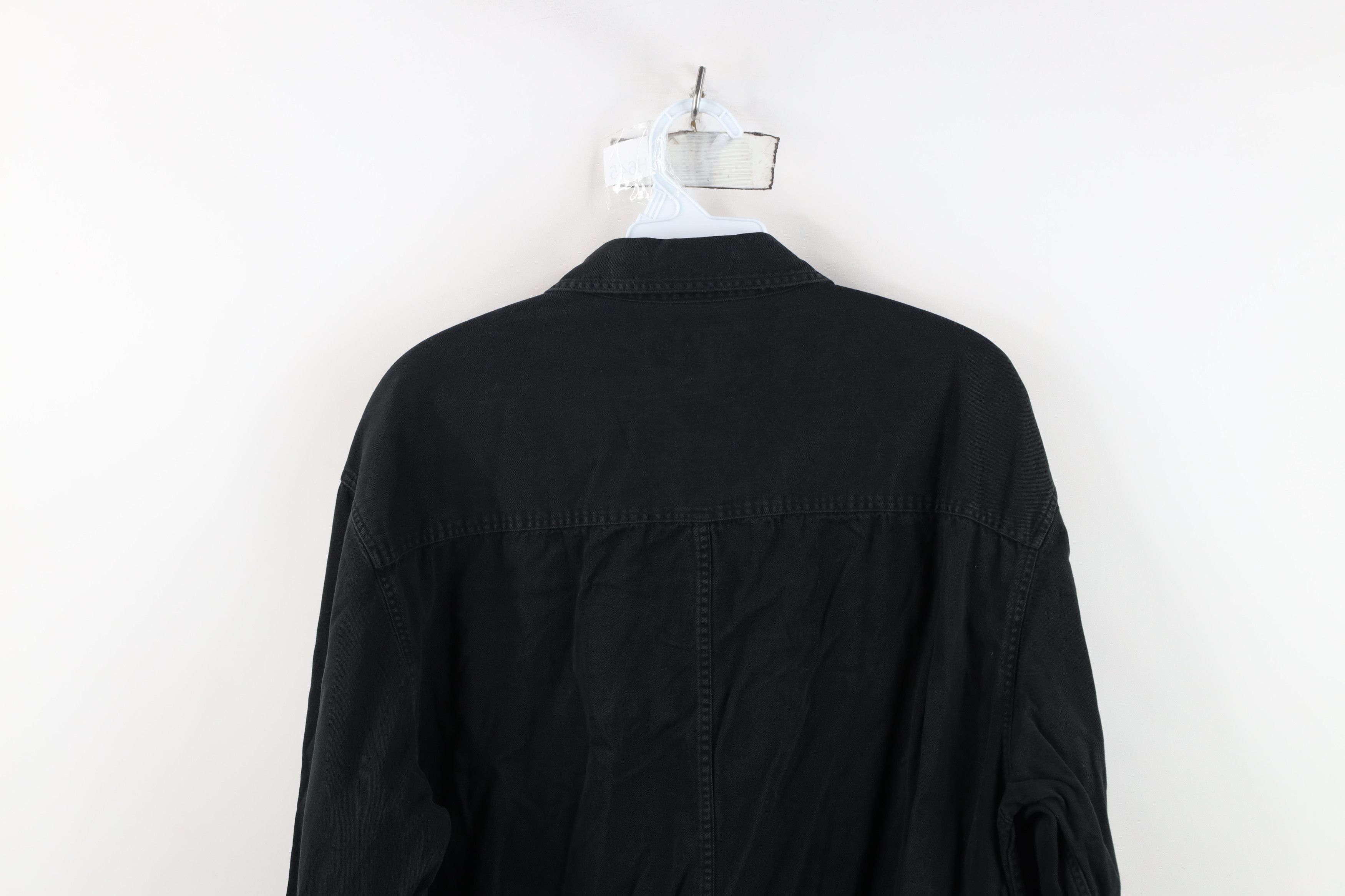 Vintage Vintage 90s Streetwear Big Pocket Cotton Twill Button Shirt Size US L / EU 52-54 / 3 - 13 Thumbnail