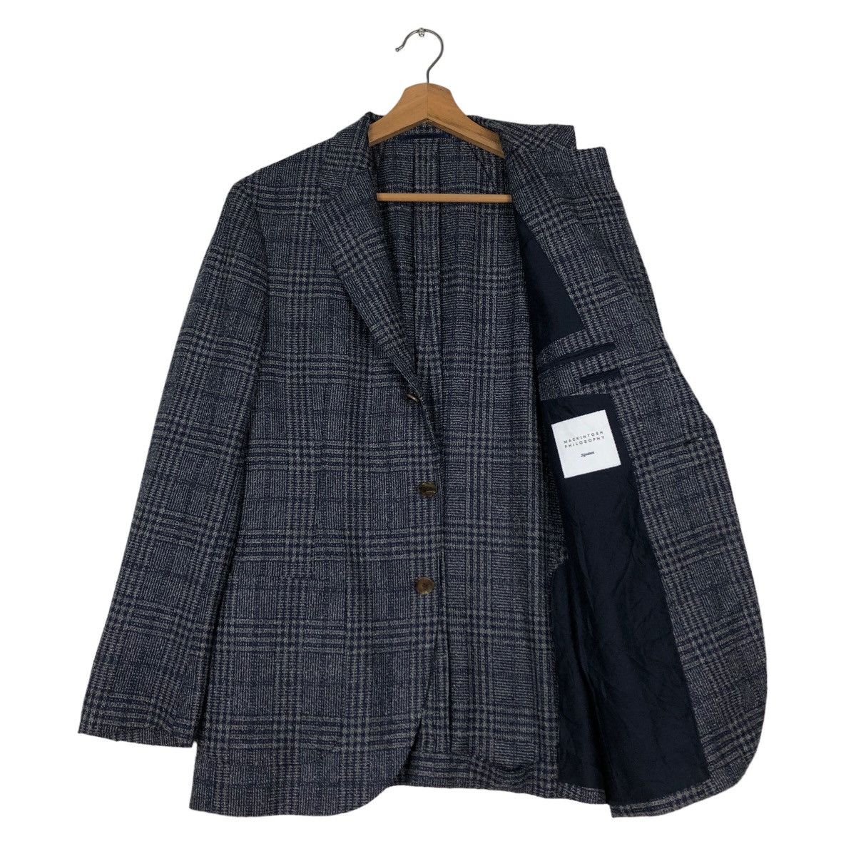 Japanese Brand 🔥Vintage Wool Jacket Mackintosh Philosophy Tartan Design Size US M / EU 48-50 / 2 - 11 Thumbnail