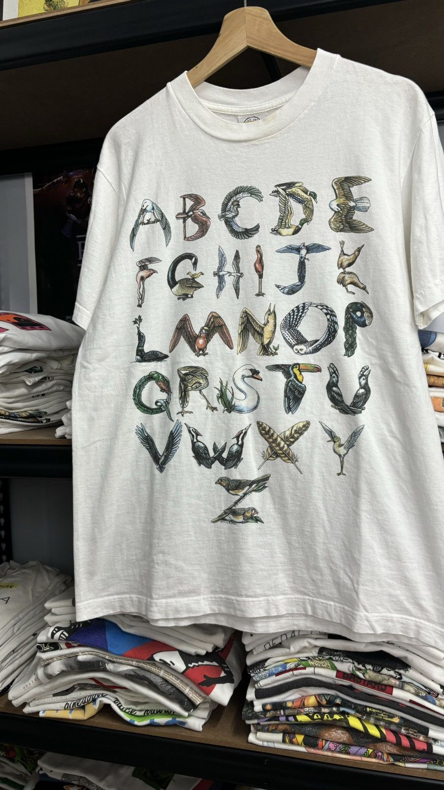 Vintage RARE! Vintage 90’s Art Animal Tee Alphabet Size US L / EU 52-54 / 3 - 1 Thumbnail