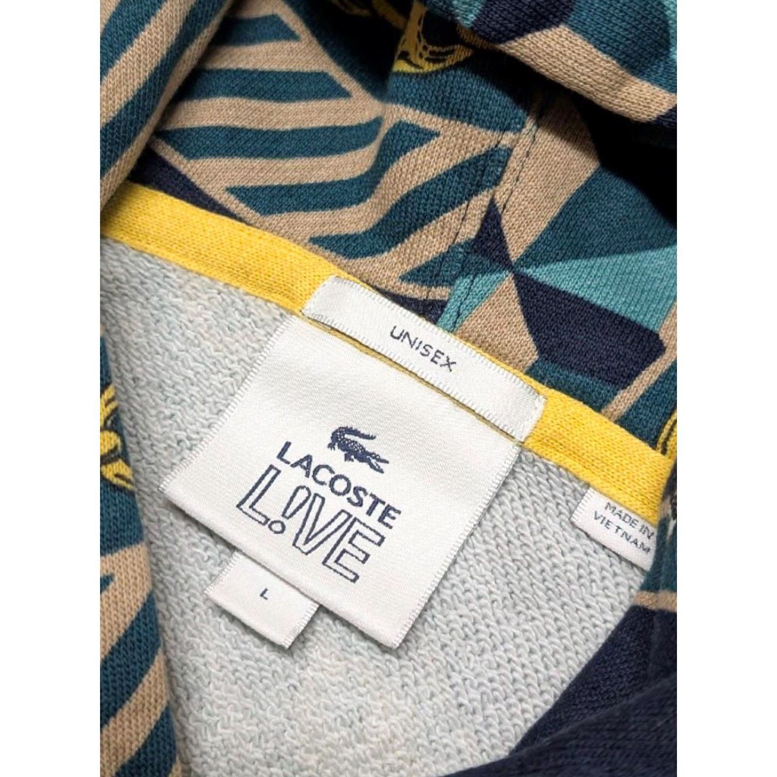Lacoste LACOSTE hoodie SCARF-PRINT all-over L unisex TENNIS chain LIVE Shirt Adults L Multicolor Mens Womens Size US L / EU 52-54 / 3 - 6 Thumbnail