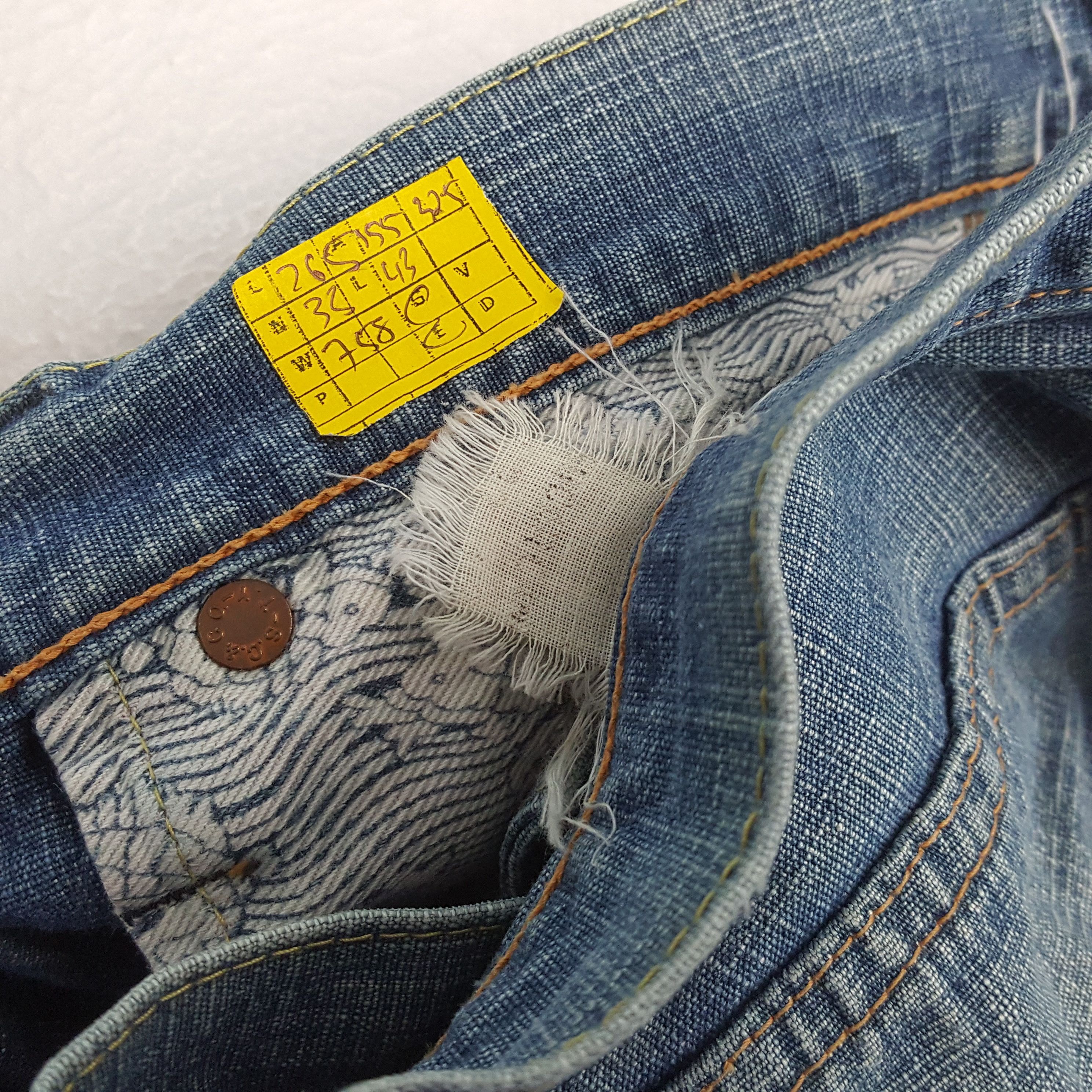 Japanese Brand × Sugar Cane × Vintage Vintage SUGAR CANE Japanese Fashion Brand Distressed Jeans Size US 31 - 14 Thumbnail
