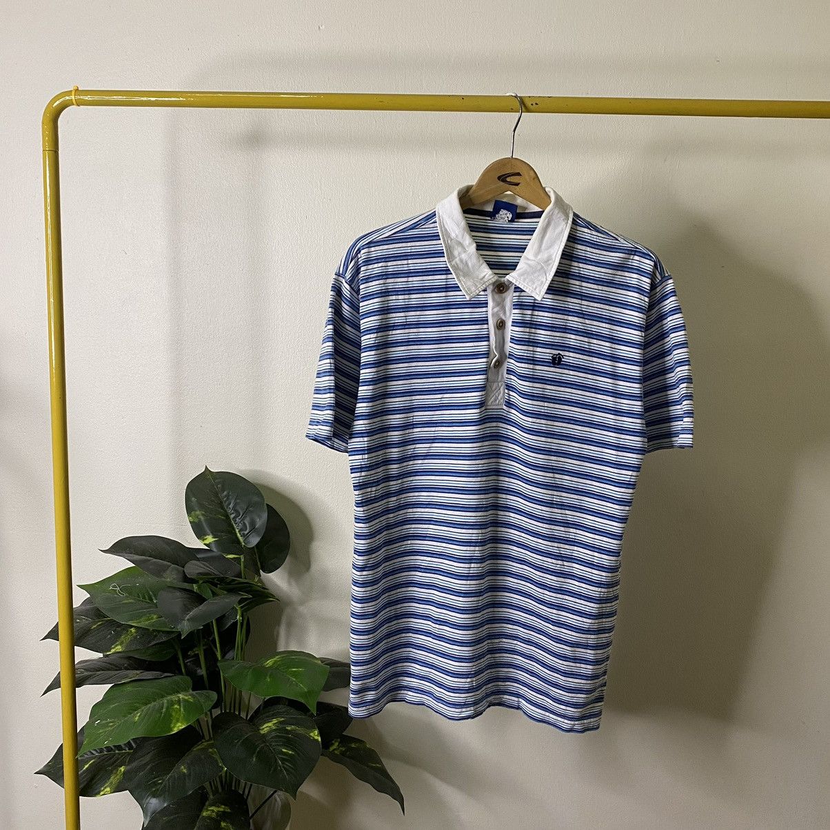 Hang Ten Vintage 2000s Hang Ten Surf Style Stripes Polo Tee Size US M / EU 48-50 / 2 - 1 Thumbnail