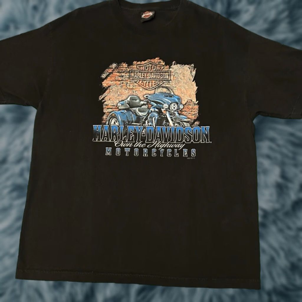 Harley Davidson VINTAGE Harley-Davidson Logo Biker Lindon Utah VTG 2016 Shirt XL Black Mens Short Sleeve Y2K 90s Grunge Punk Motorcycle Hip Hop Logo Size US XL / EU 56 / 4 - 1 Thumbnail