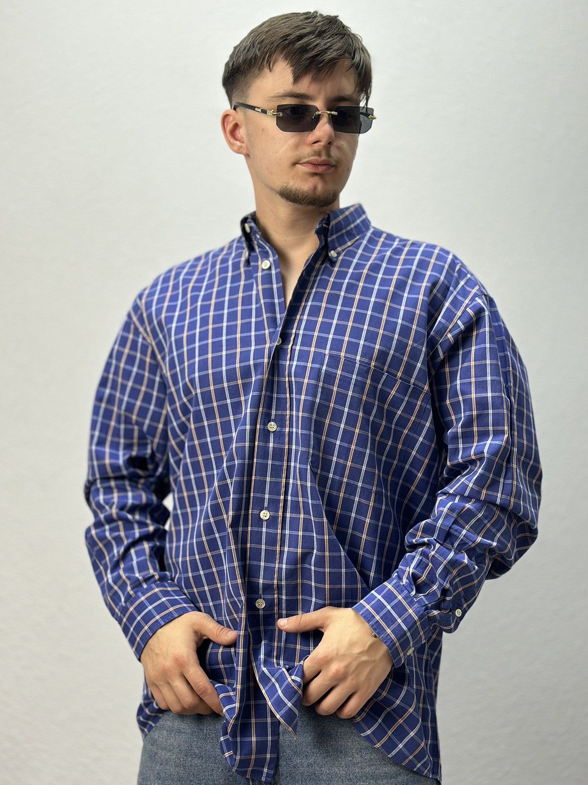 Dior Vintage Christian Dior Monsieur France Luxury Shirt Loro Size US XL / EU 56 / 4 - 4 Thumbnail