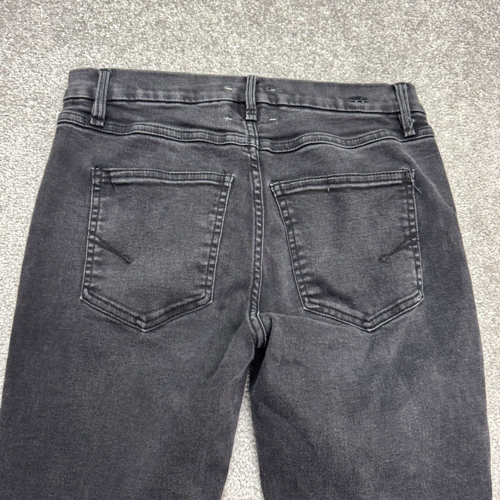 Vintage VINTAGE Habitual Womens Skinny Crop Jeans 29 Black High Rise Stretch Denim Modern Heritage Size 29" - 4 Thumbnail
