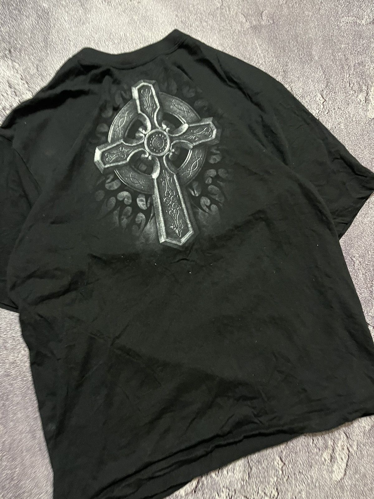Vintage vintage all over printed spiral tee with girl on back Size US XL / EU 56 / 4 - 3 Thumbnail