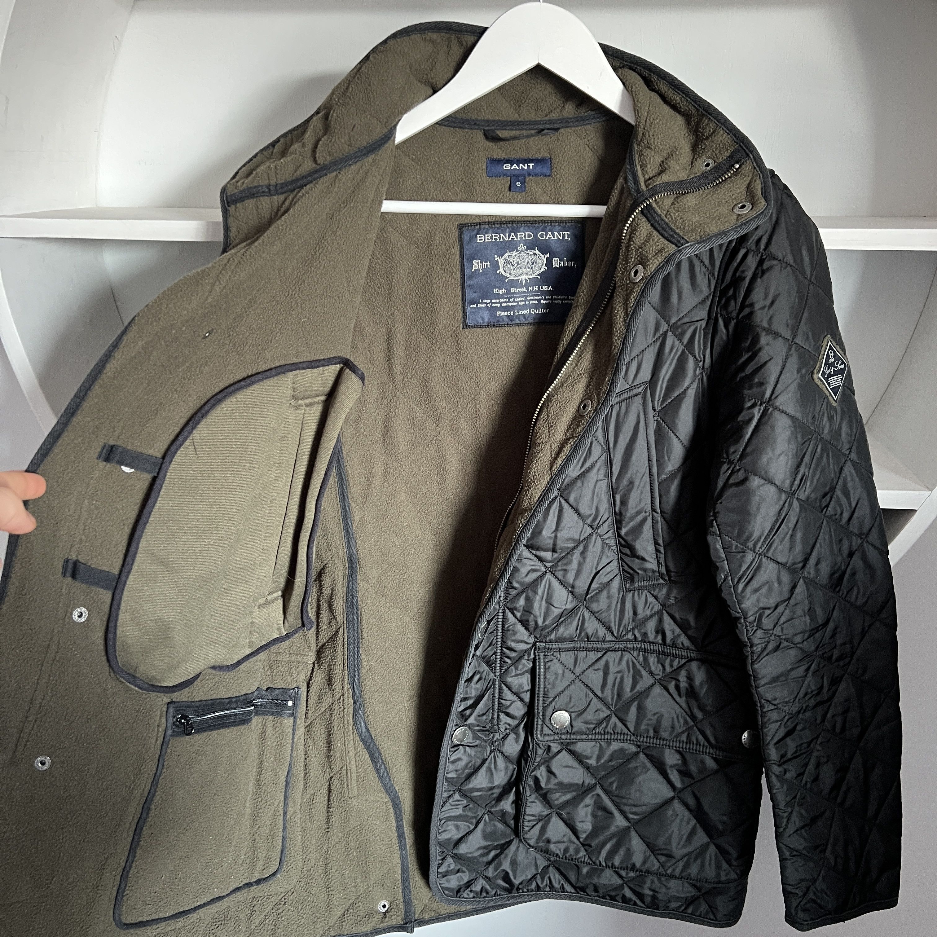 Gant Men's BERNARD GANT QUILT Black Jacket Size US S / EU 44-46 / 1 - 5 Thumbnail