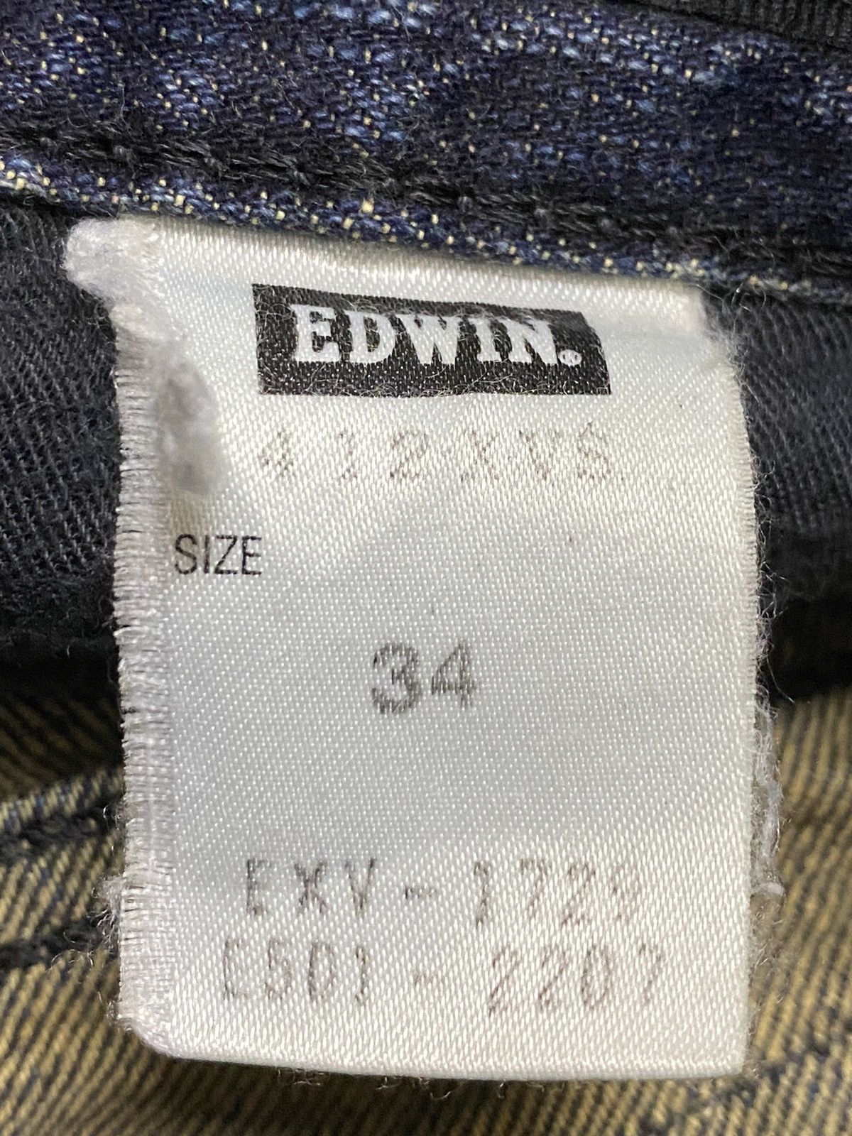 Edwin Vintage EdwiN XVS Blue wash Distressed Jeans Size US 36 / EU 52 - 13 Thumbnail