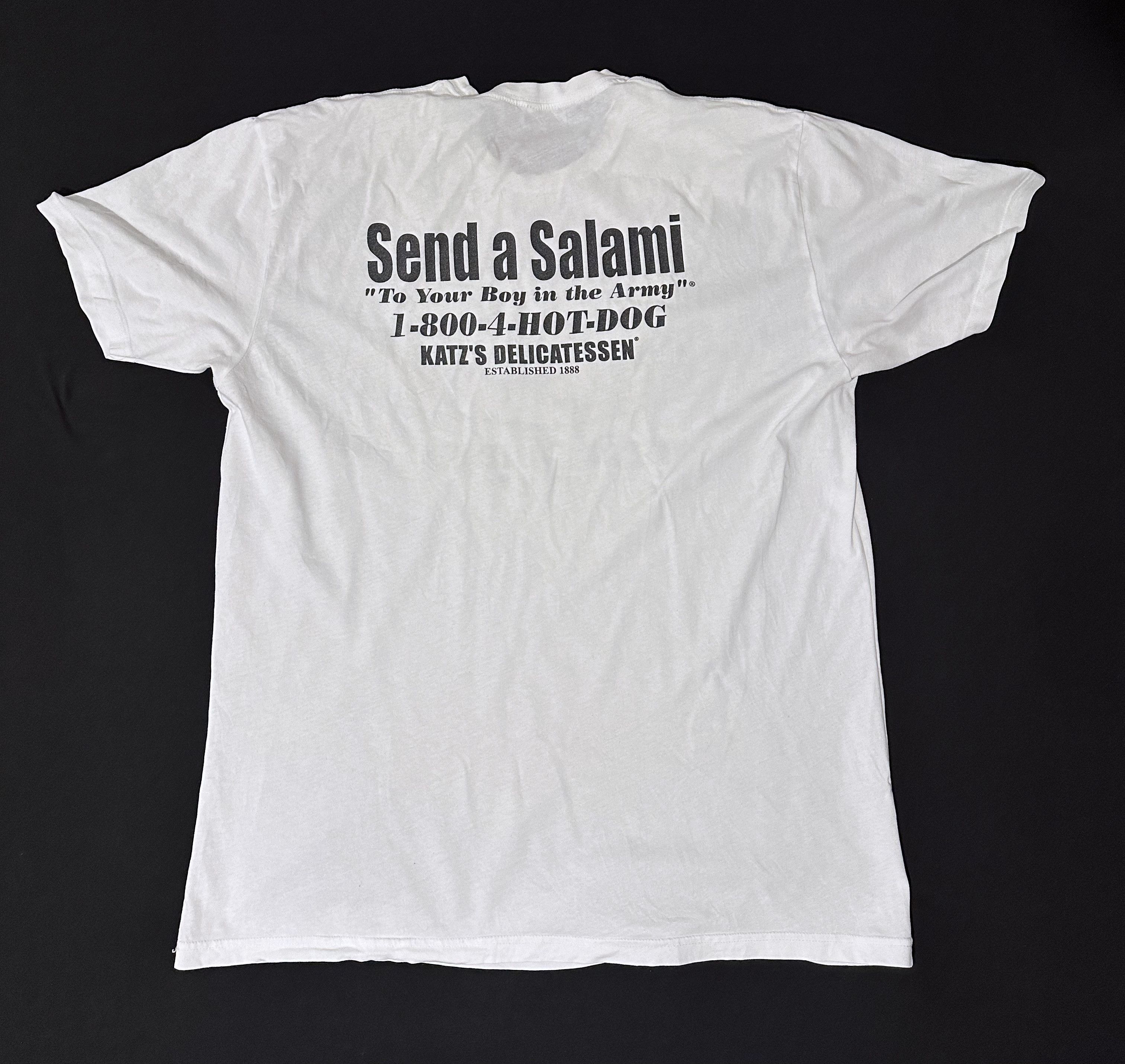 Vintage Katz's "Send a Salami" T-Shirt Size US XXL / EU 58 / 5 - 2 Thumbnail