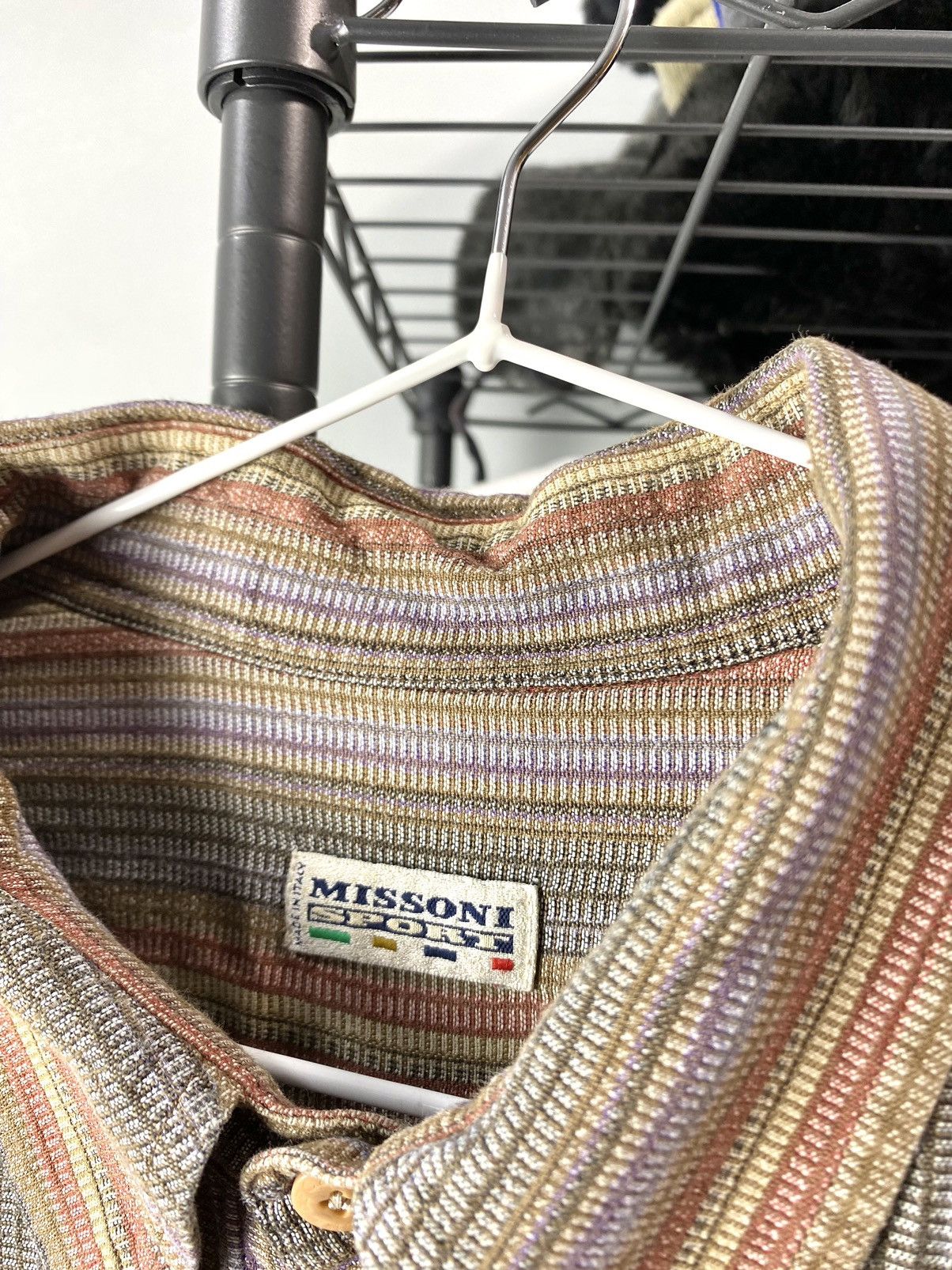 Missoni Vintage Missoni Sport Pattern Striped Shirt Size US XXL / EU 58 / 5 - 5 Thumbnail