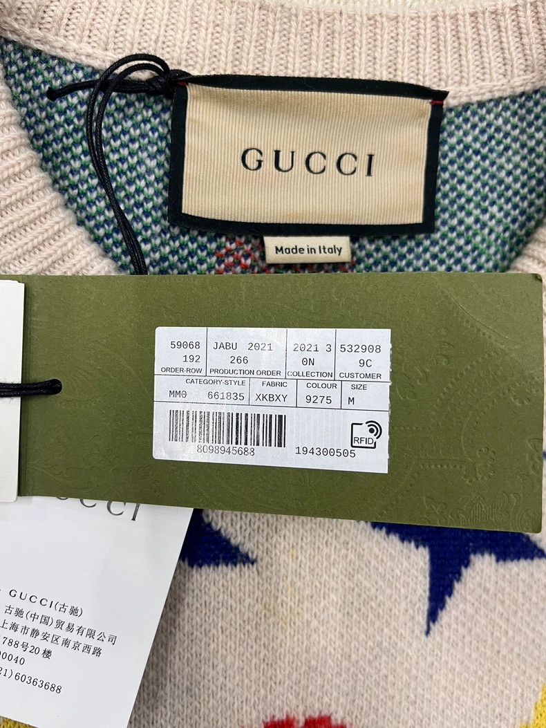 Gucci GUCCIStar-studded crewneck sweater 2503-Nextarrow Size US M / EU 48-50 / 2 - 3 Thumbnail
