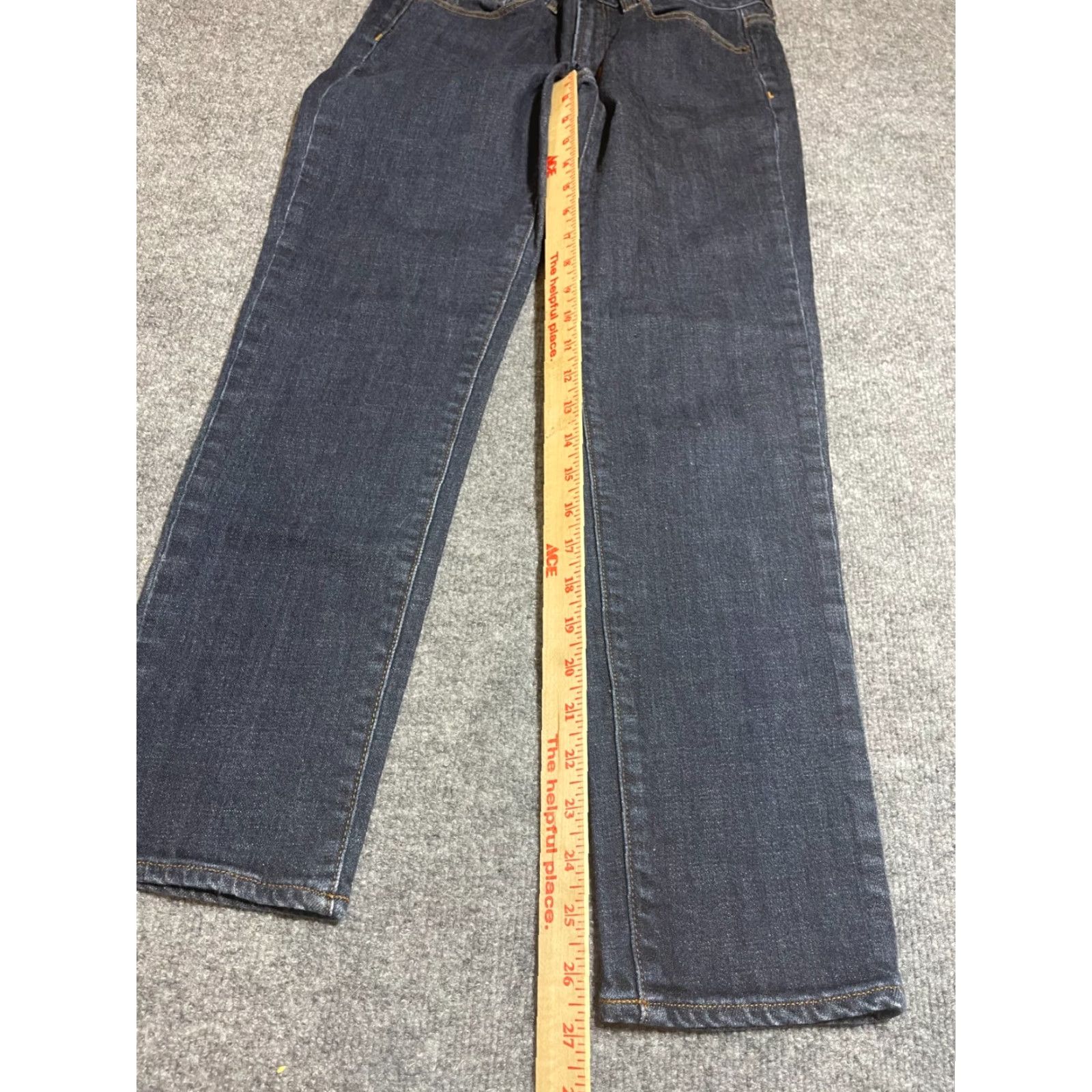 J.Crew J.CREW Jeans Womens Size 29 x 27 Blue Denim Toothpick Darkwash Regular Size Type: Jeans Mens? Size 29" - 2 Thumbnail