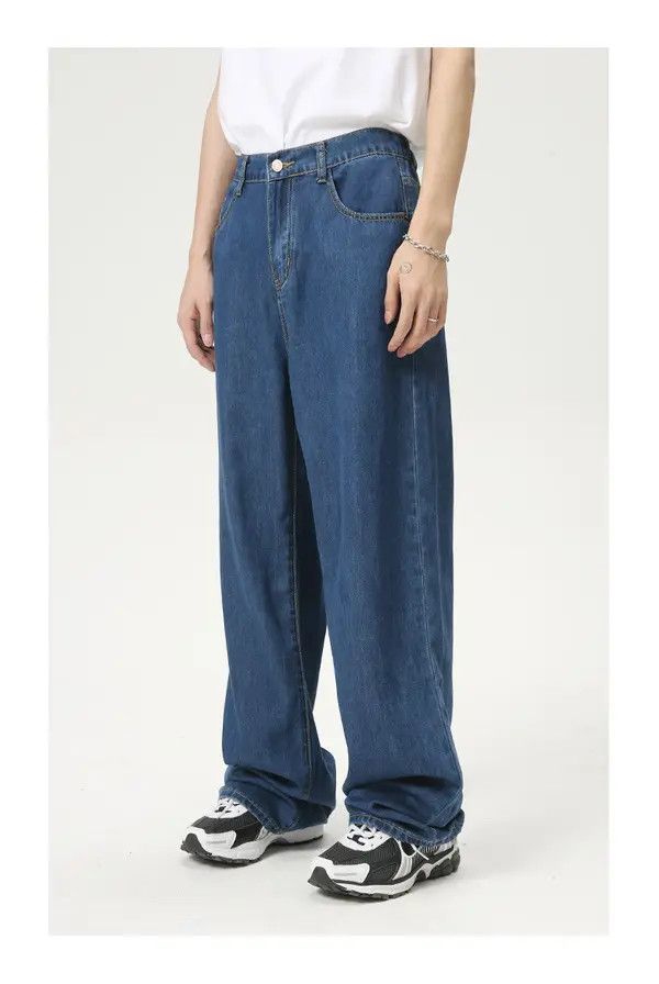 Japanese Brand Atsuko x Chie Loose straight elastic waist casual jeans Size US 32 / EU 48 - 3 Thumbnail