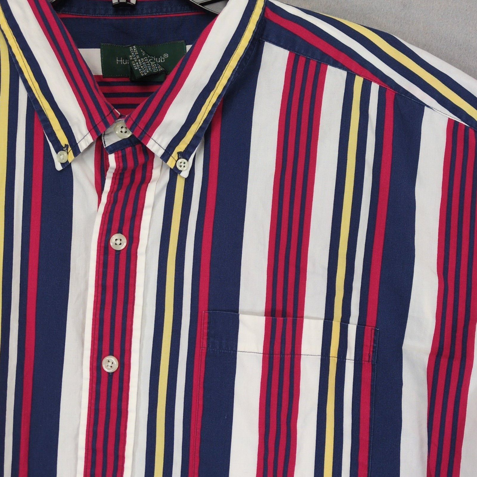 Hunt Club Vintage Hunt Club Men's 2XL Tall Striped Button Down Shirt Size US XXL / EU 58 / 5 - 5 Thumbnail