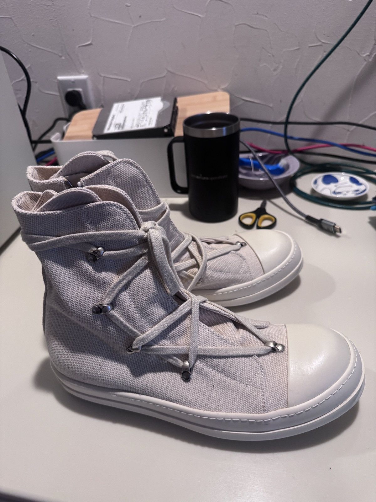 Rick Owens Drkshdw Pentagram Lace Ramones Size US 10 / EU 43 - 4 Thumbnail