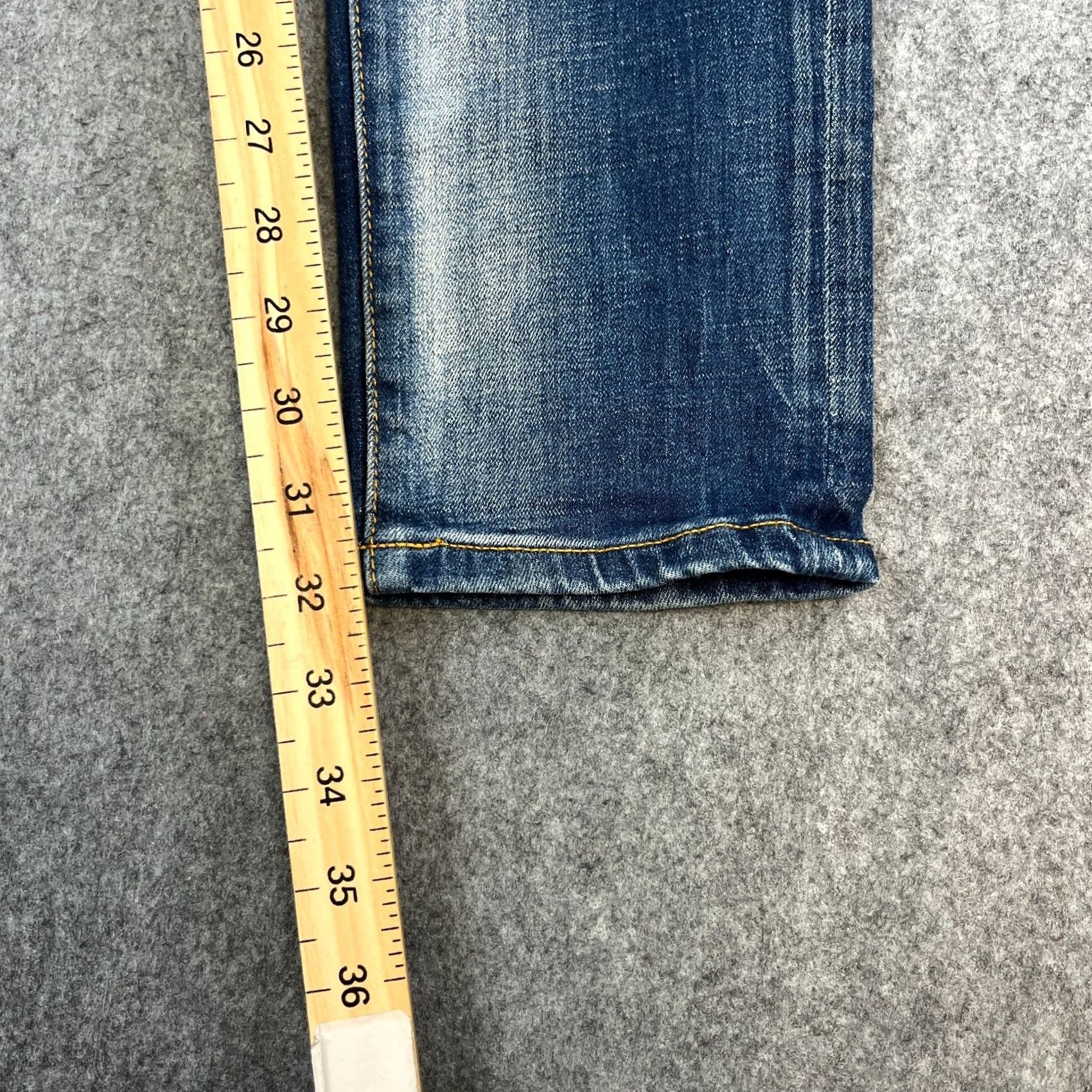 Scotch & Soda Scotch & Soda Jeans Slim Skinny 32 Mid Wash Blue 5-Pocket Denim Stretch Regular Men Mens Jeans Size US 32 / EU 48 - 4 Thumbnail