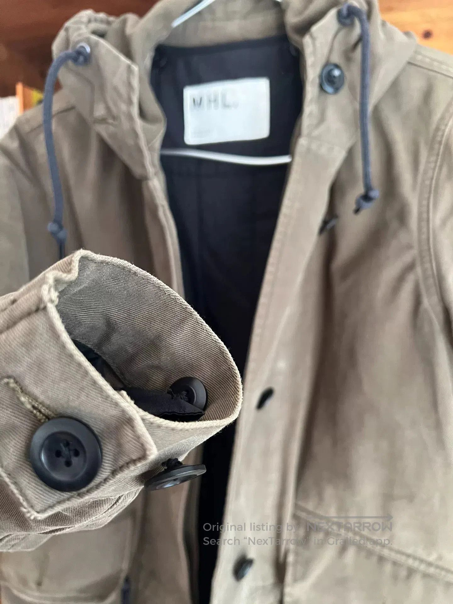 Vintage MHL Military Moleskin Cotton Coat. Size US S / EU 44-46 / 1 - 8 Thumbnail